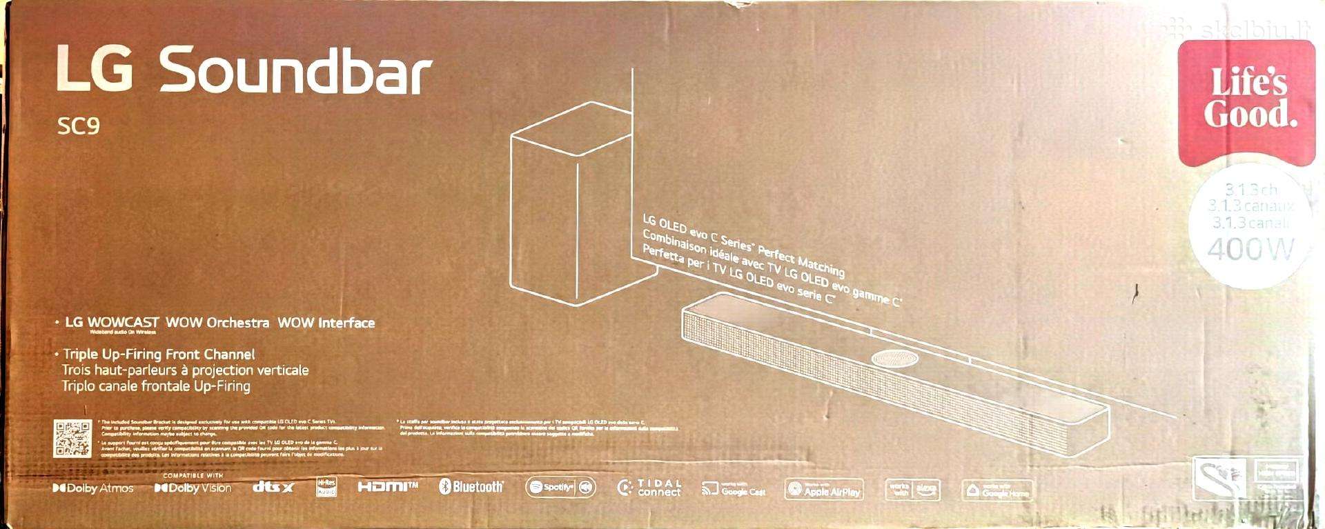 Namų kino sistema LG Soundbar Sc9
