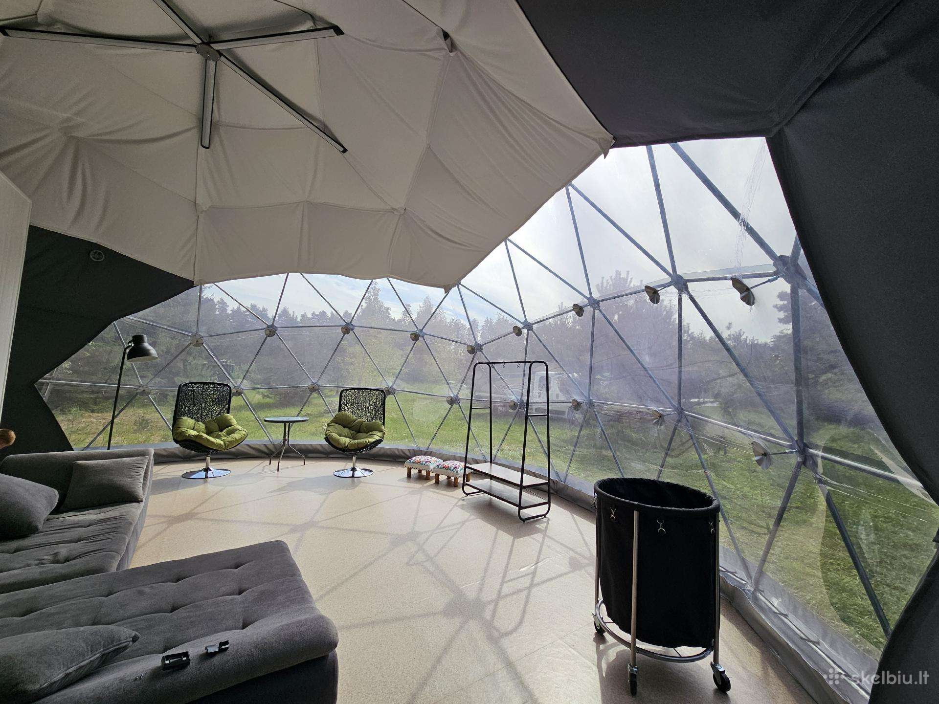 50m2 +Loftas Glamping Namelis, Visų sezonų kupolas