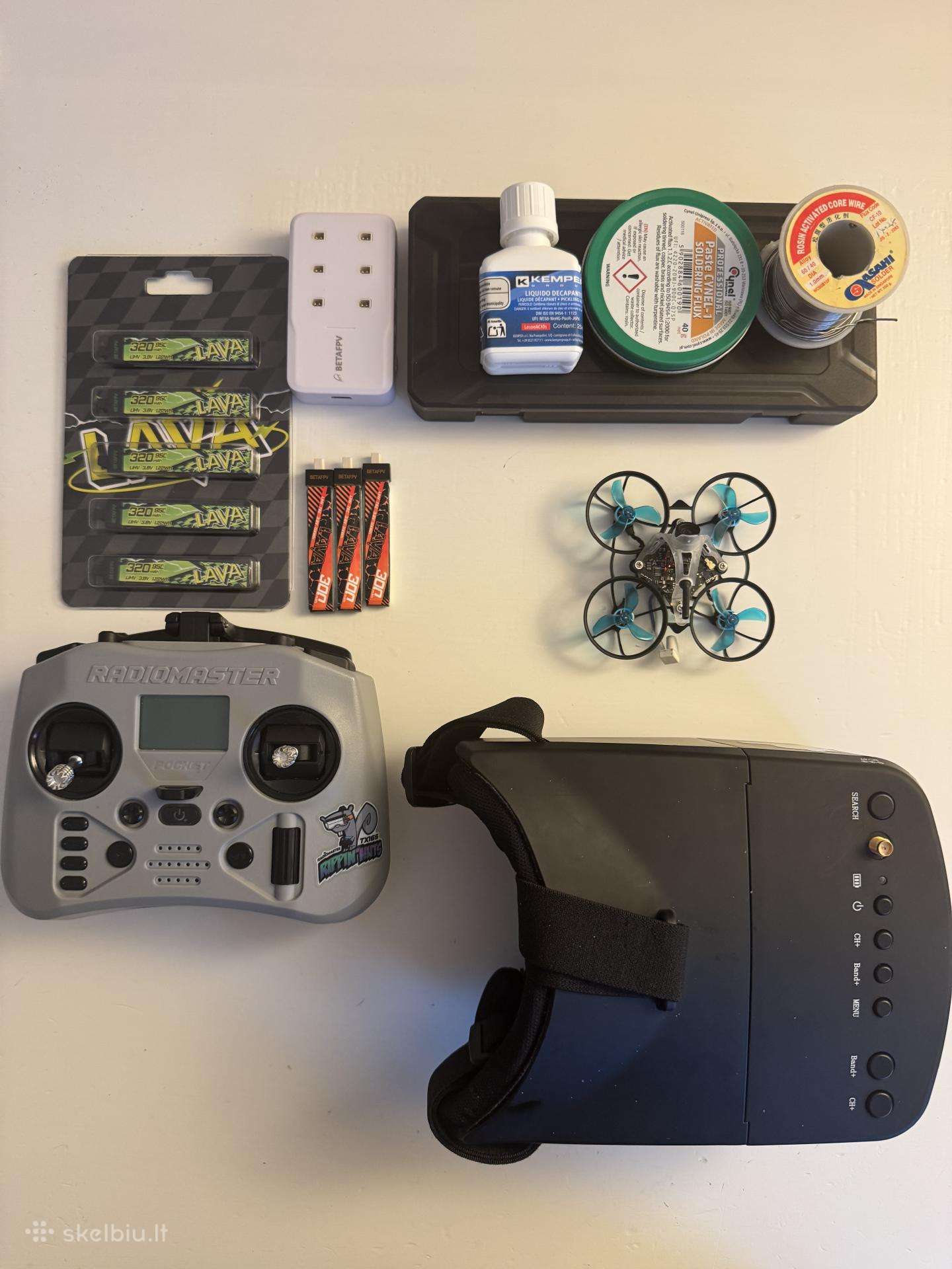 Pilnas fpv drono komplektas