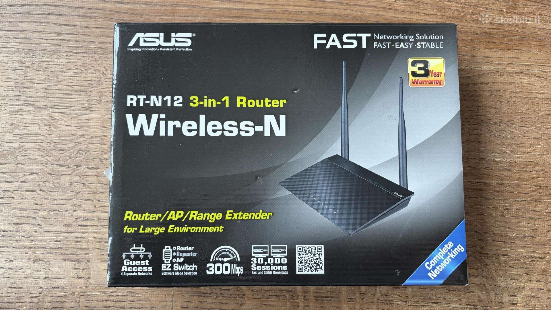 Nenaudotas Asus Rt-n12 Wi-fi maršrutizatorius N300
