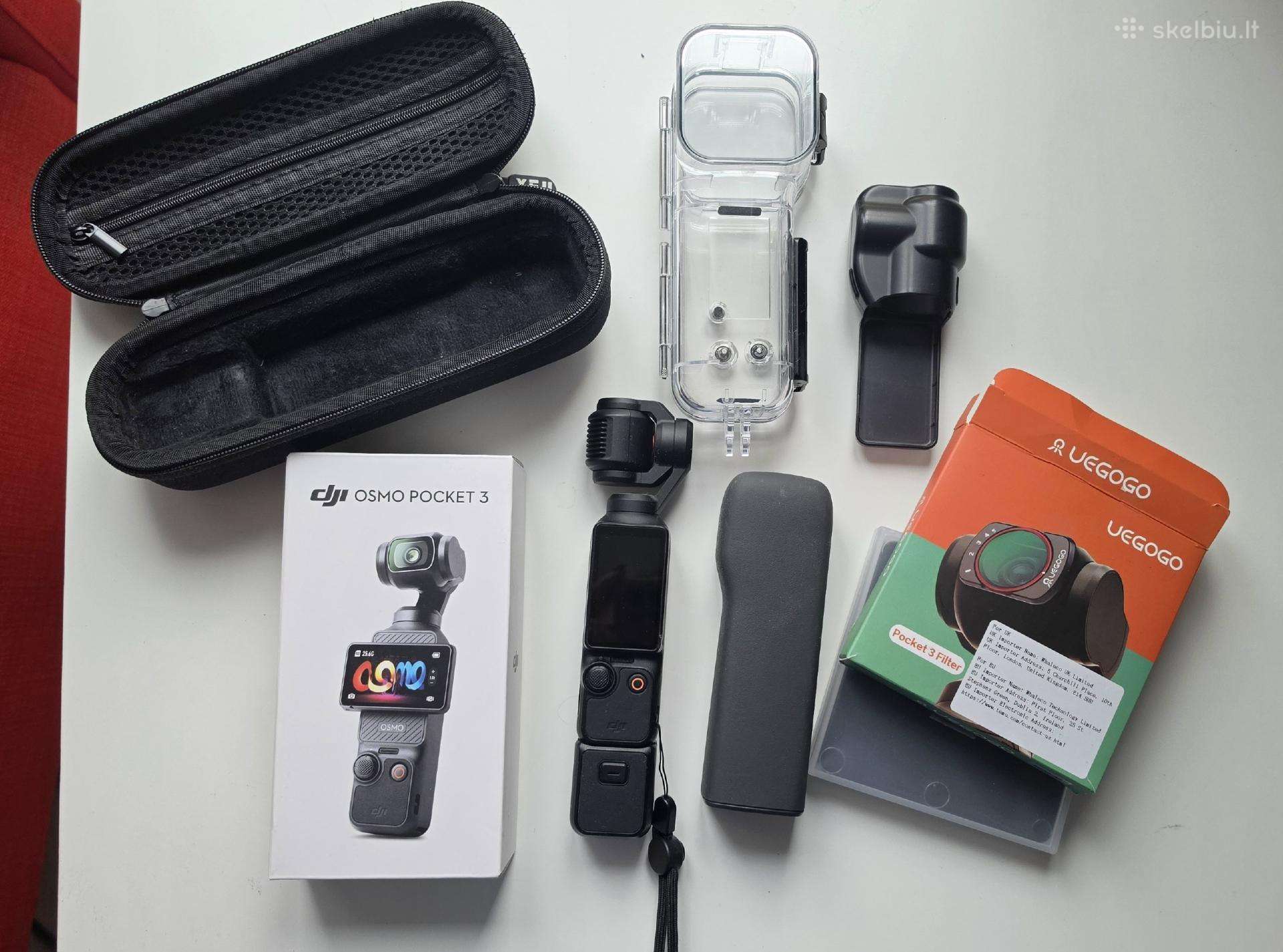 Dji Osmo Pocket 3 kamerą su priedais