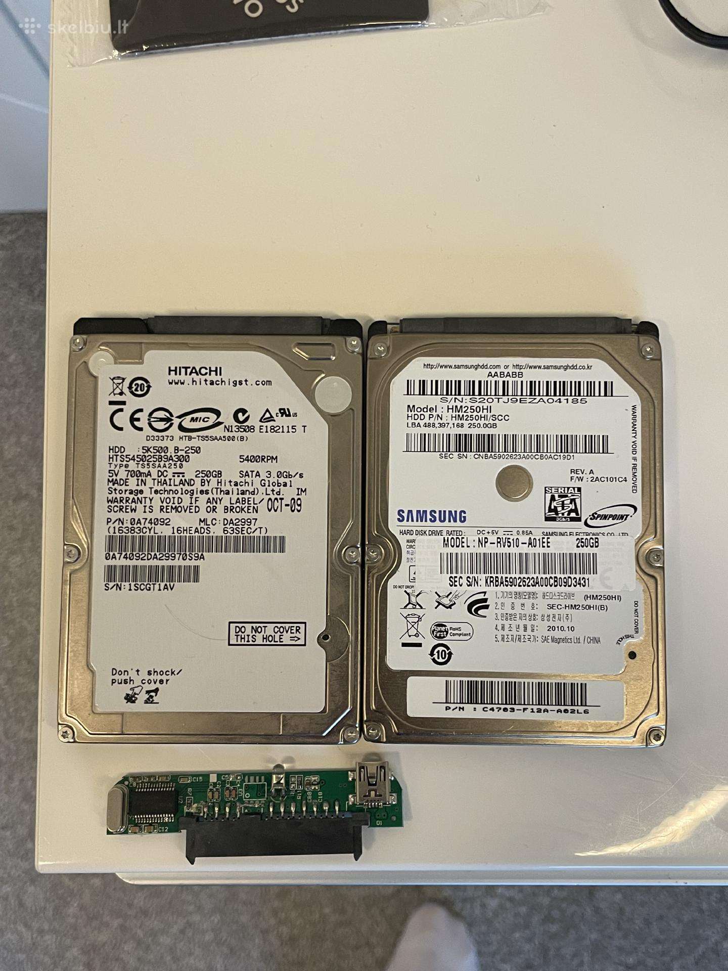 250gb hhd diskai