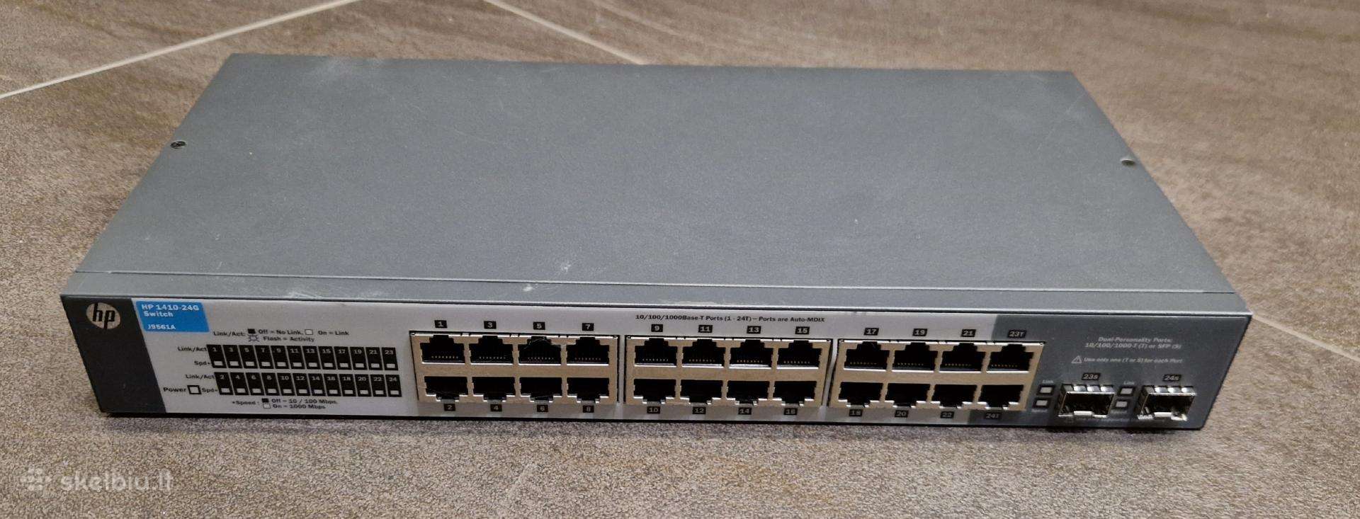 Switch (komutatorius) Hp1410-24g J9561a (24 port)