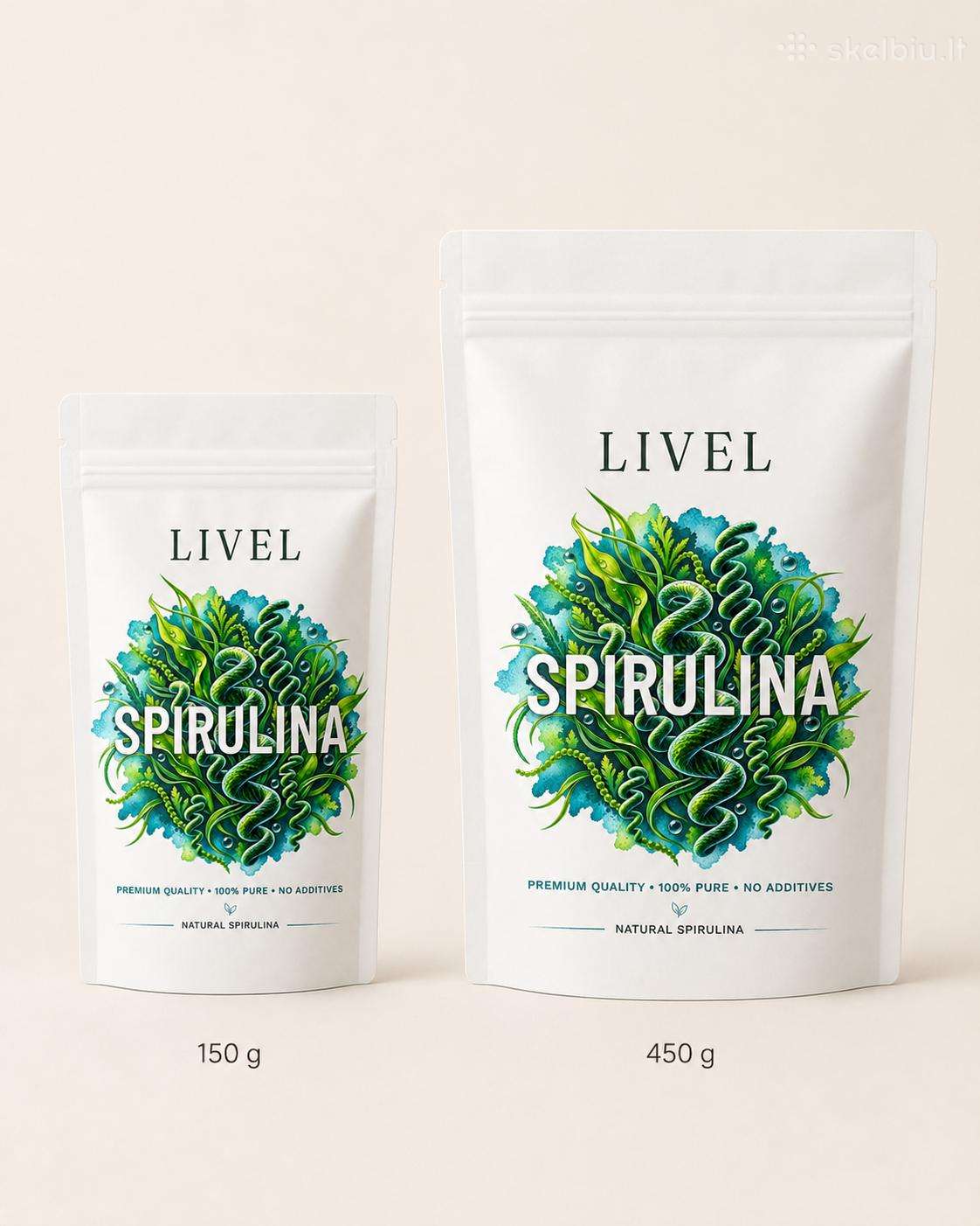 Spirulina ir chlorella tabletės -40%