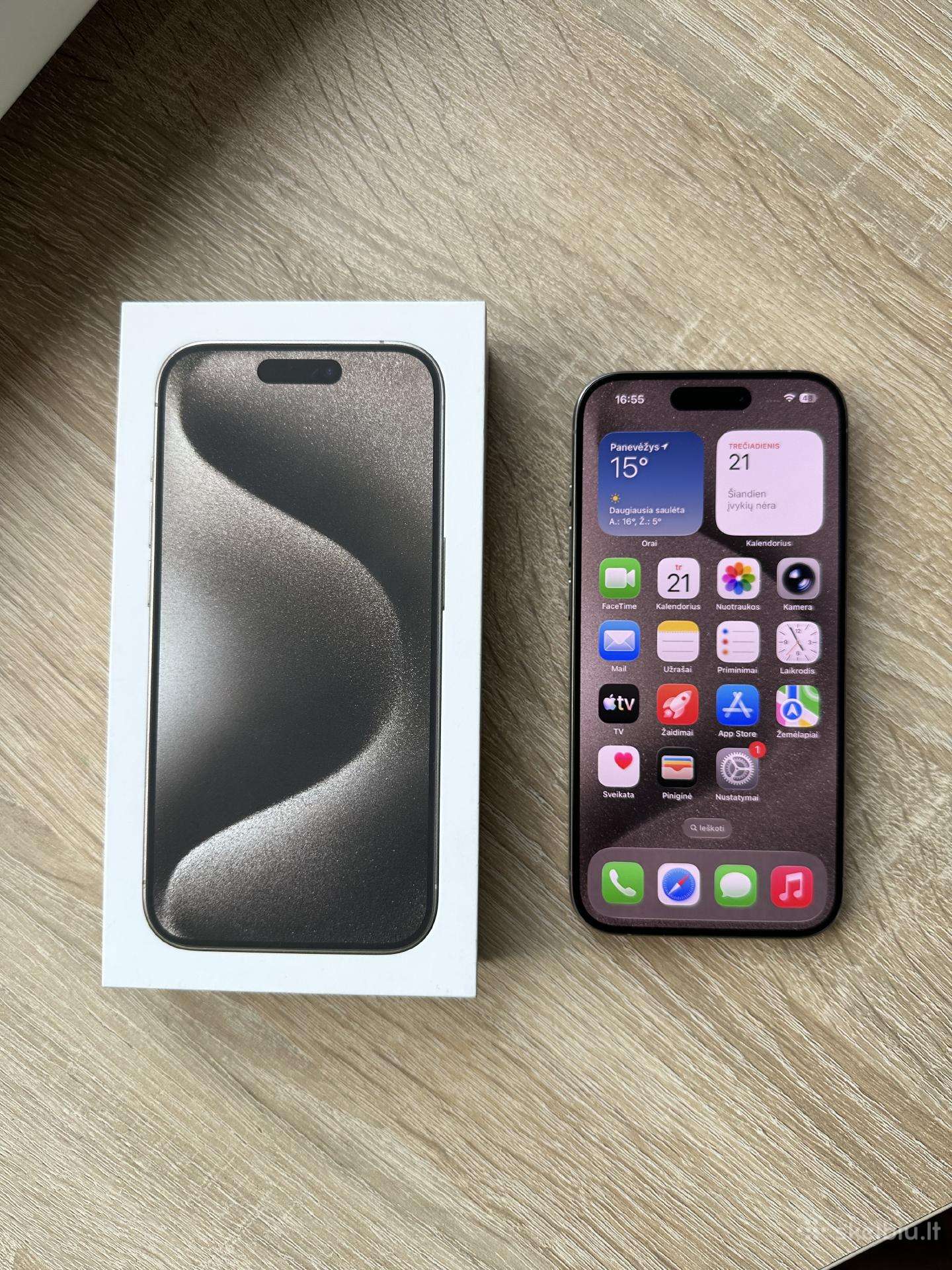 Apple iPhone 15 Pro 128gb Natural Titanium
