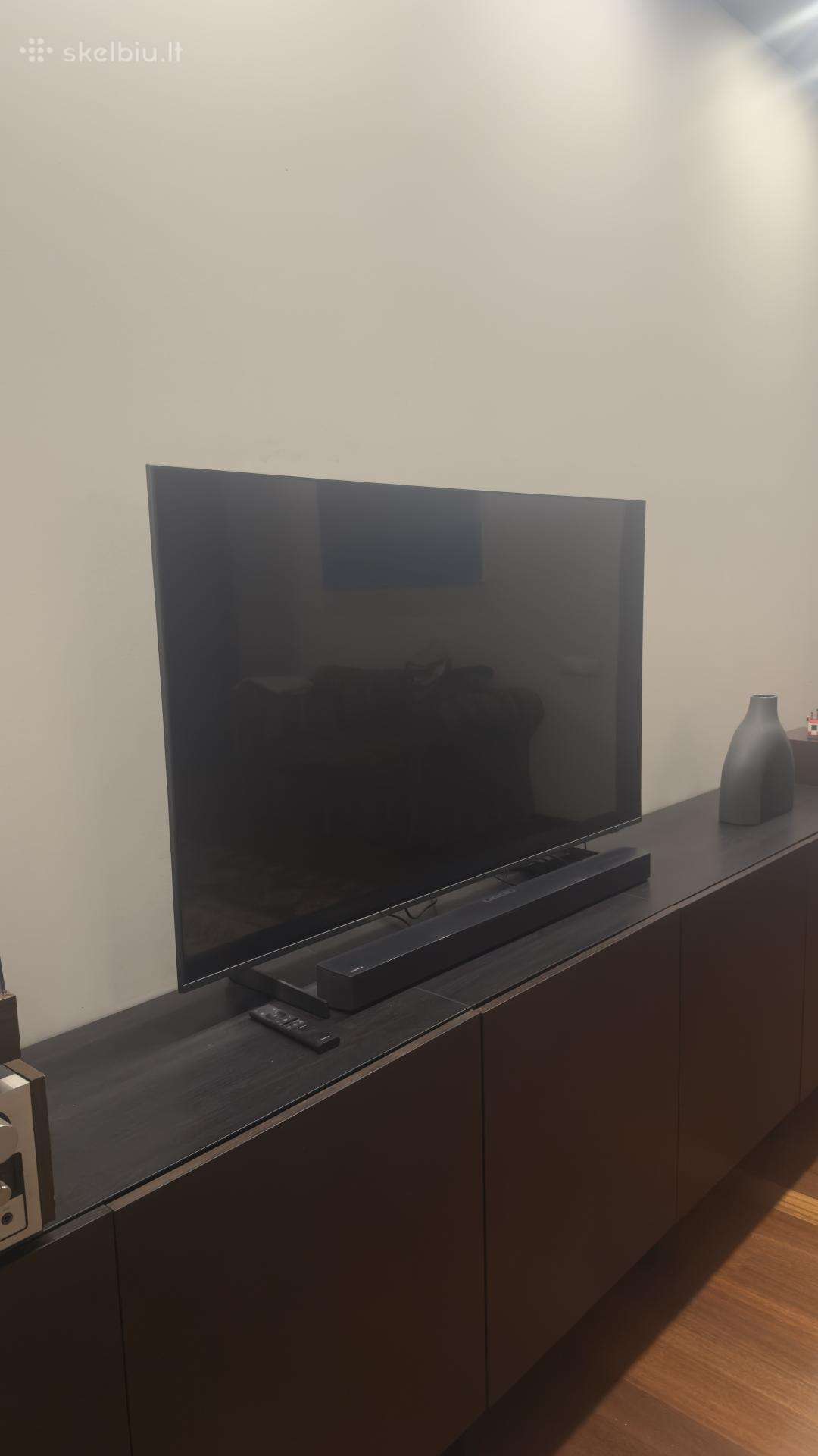 Samsung televizorius su soundbar ir bass