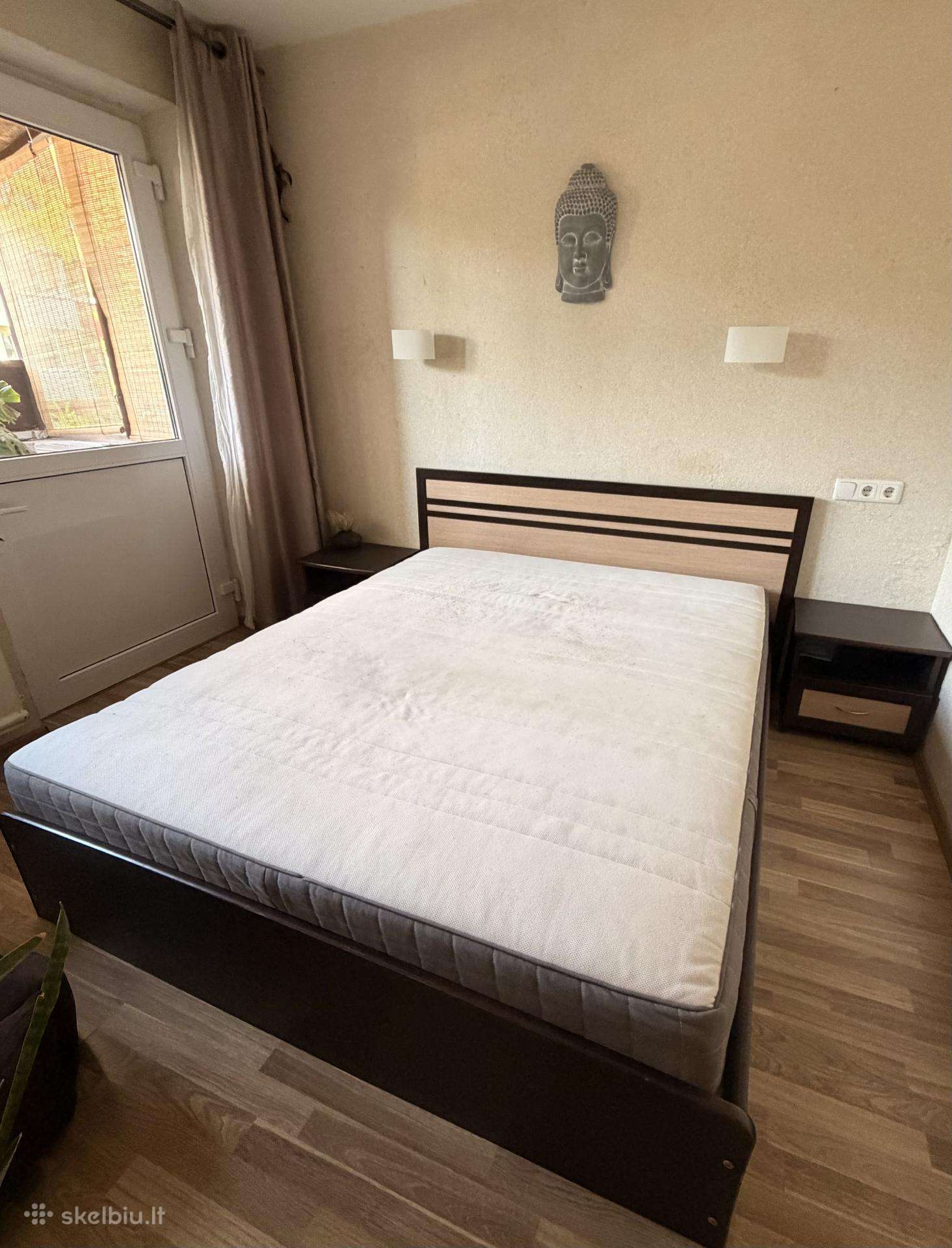 160 x 200 lova su spintelėmis + čiužinys dovanų