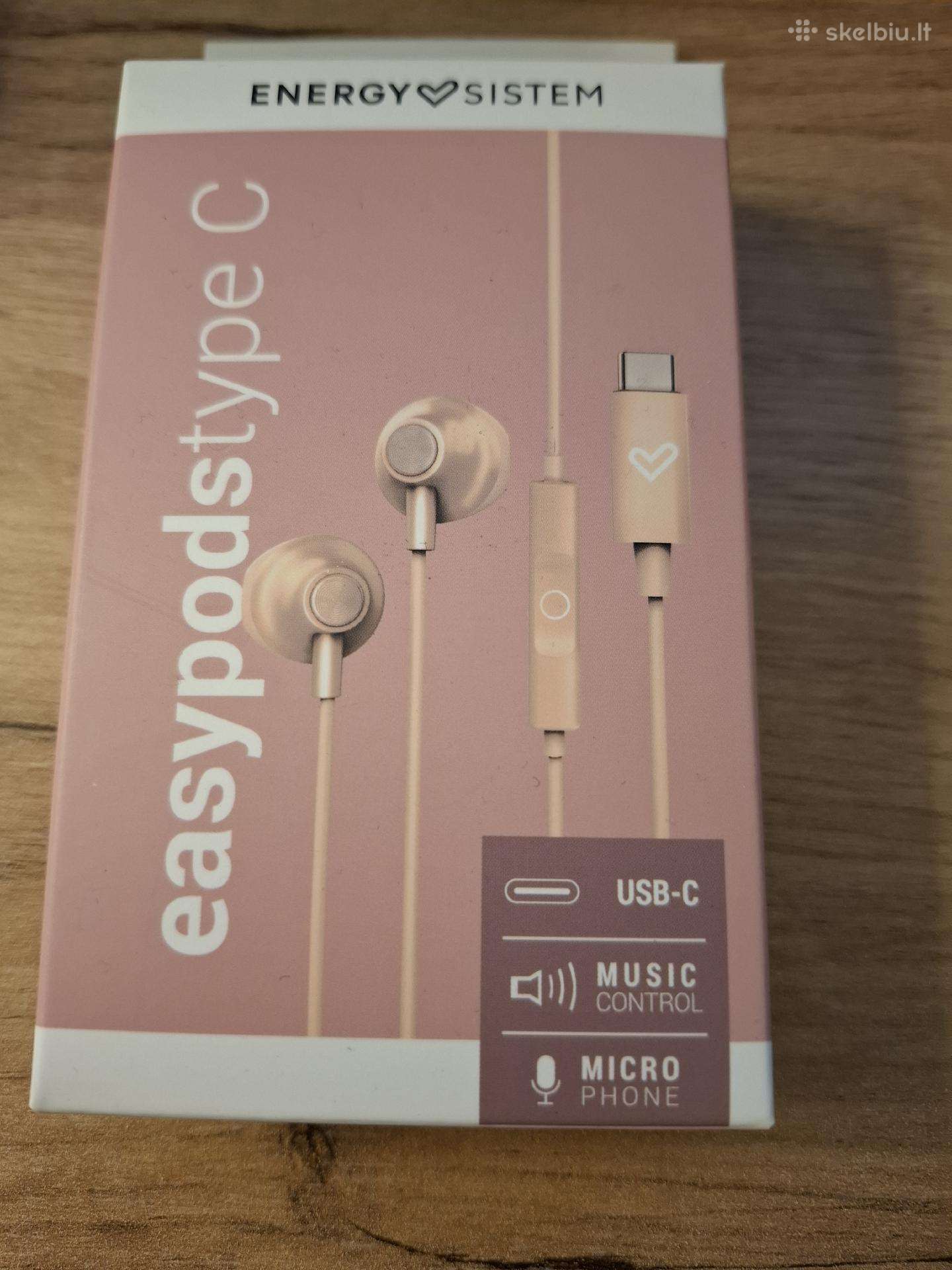 Ausinės Energy Sistem Easypods Type C