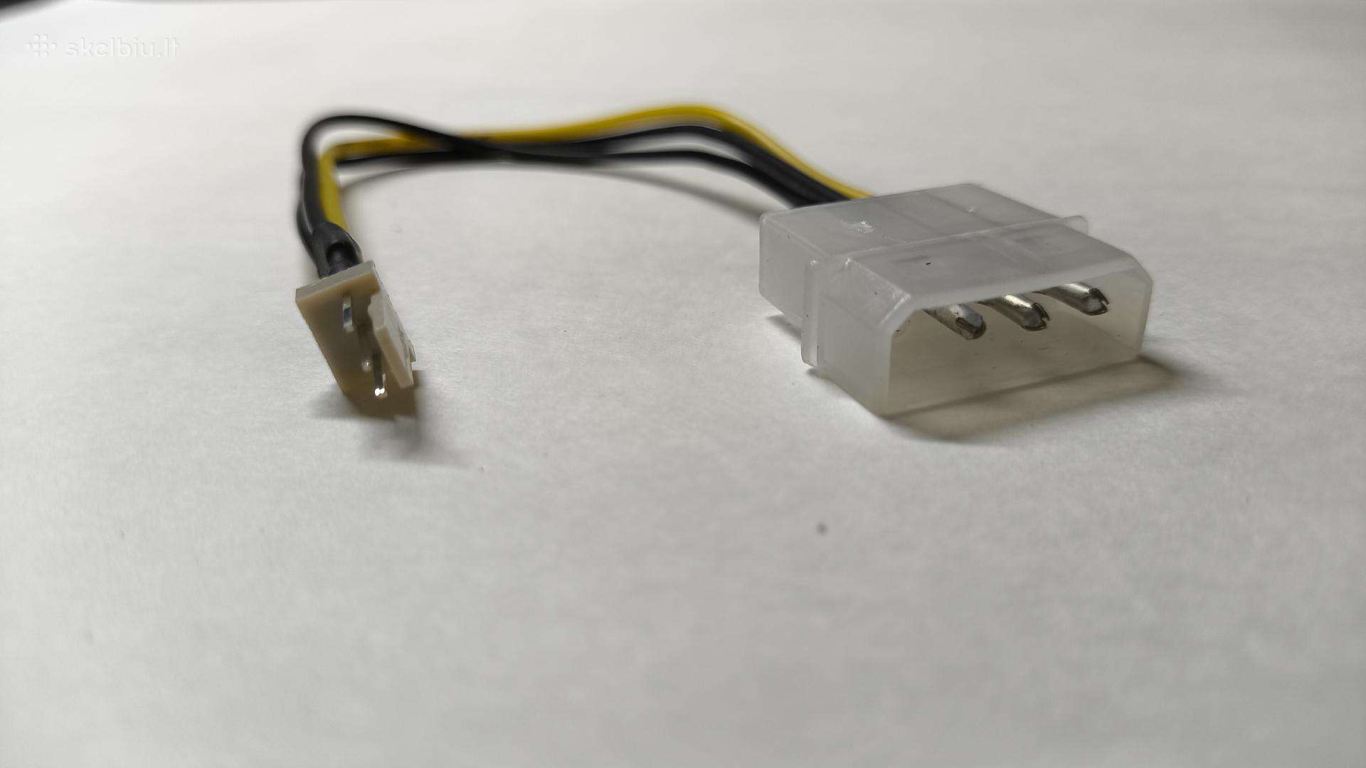 Molex į 3-pin ventiliatoriaus maitinimo adapteris