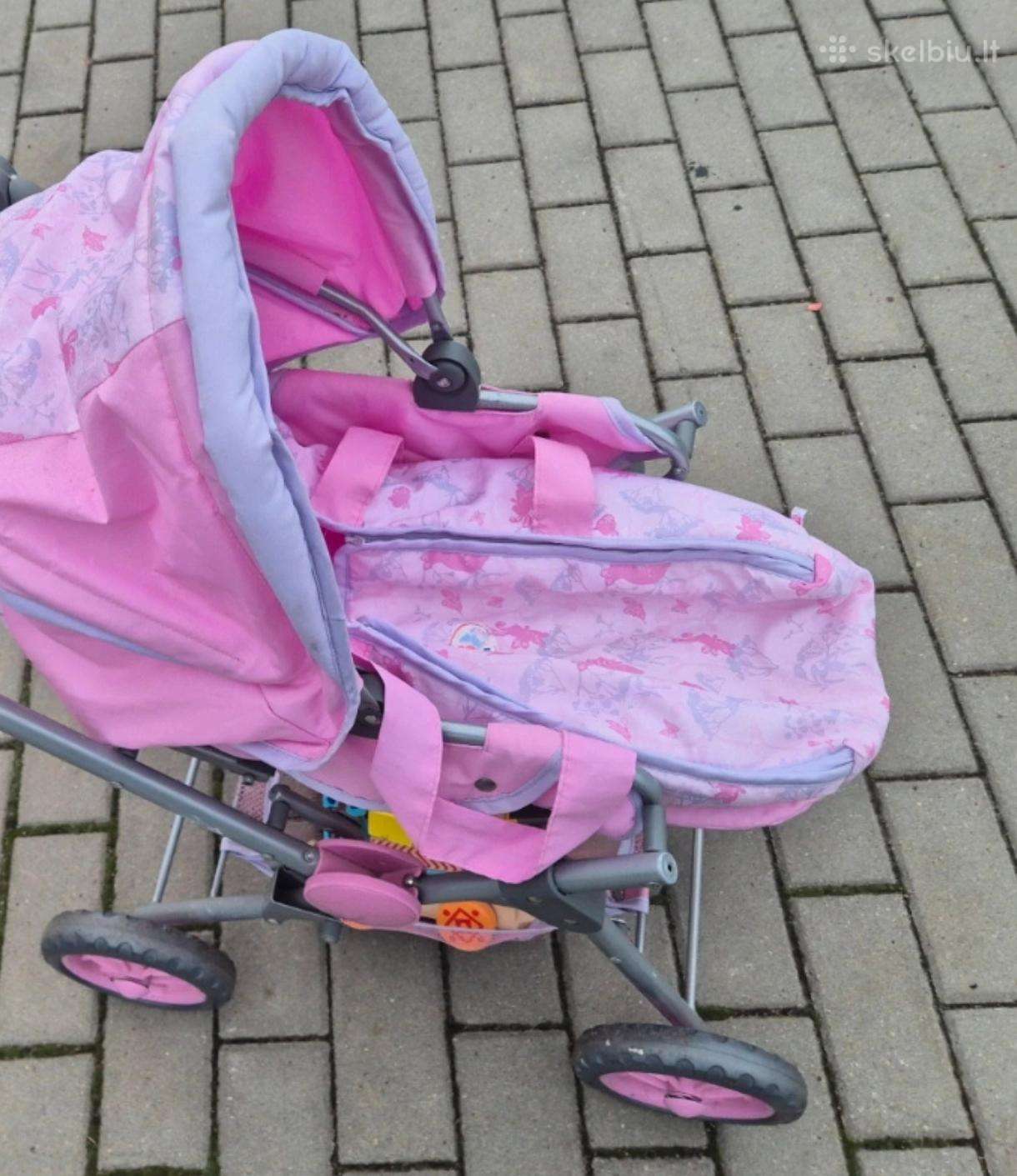 Originalus baby born lėlių vežimėlis