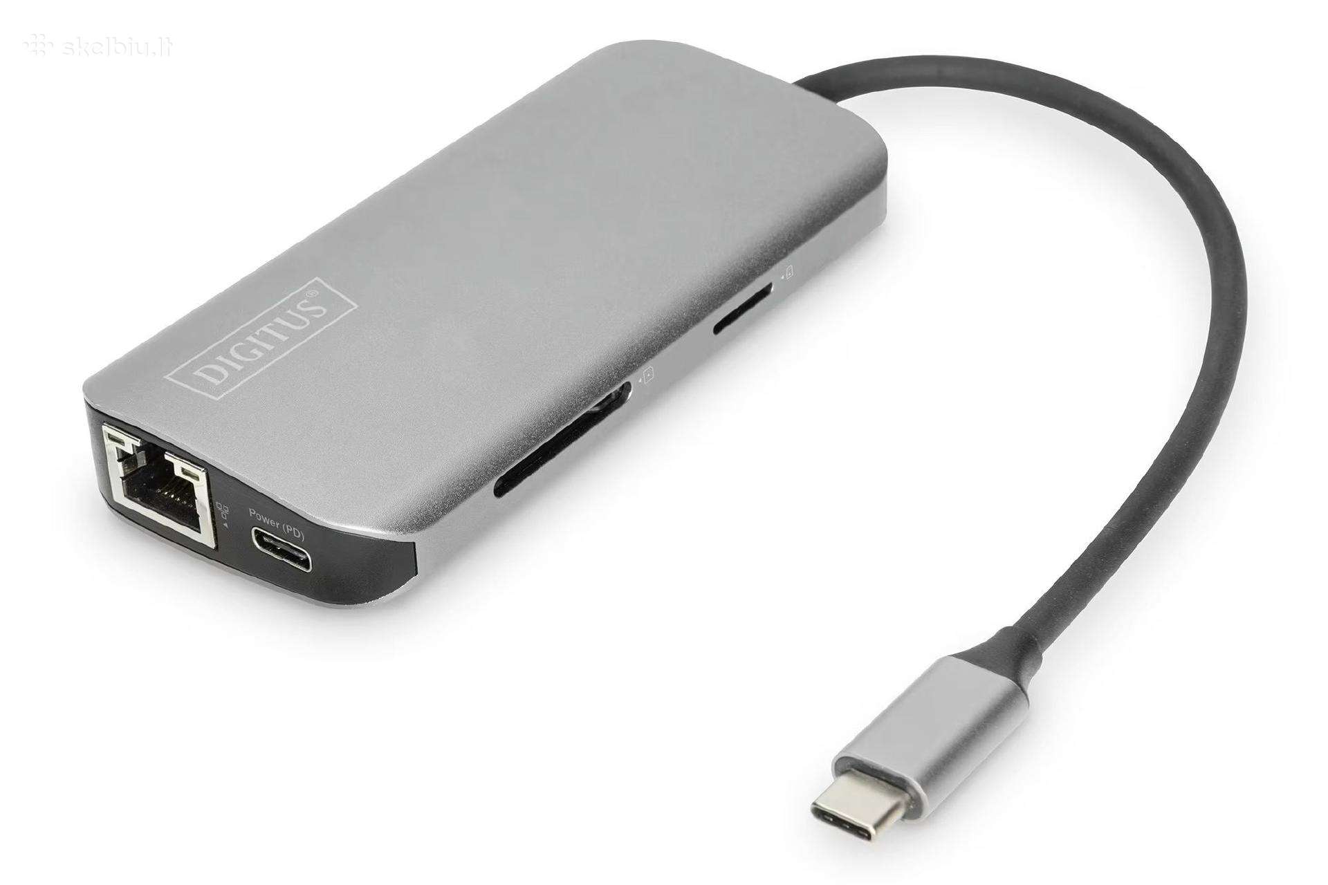 Digitus Da-70884 Usb-c šakotuvas 8 jungtys