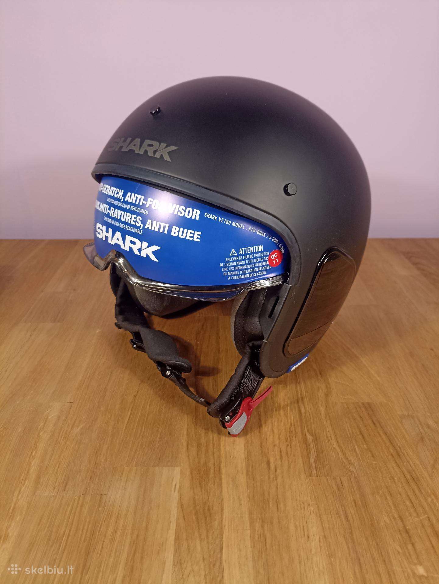 Naujas Shark S-dark moto šalmas, L dydis