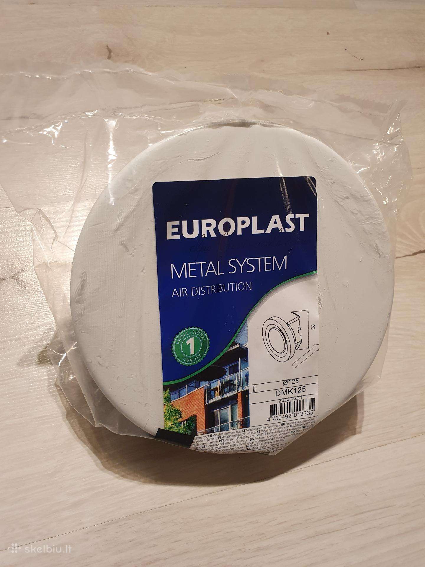 Europlast Dmk125 vėdinimo difuzorius, 125 mm