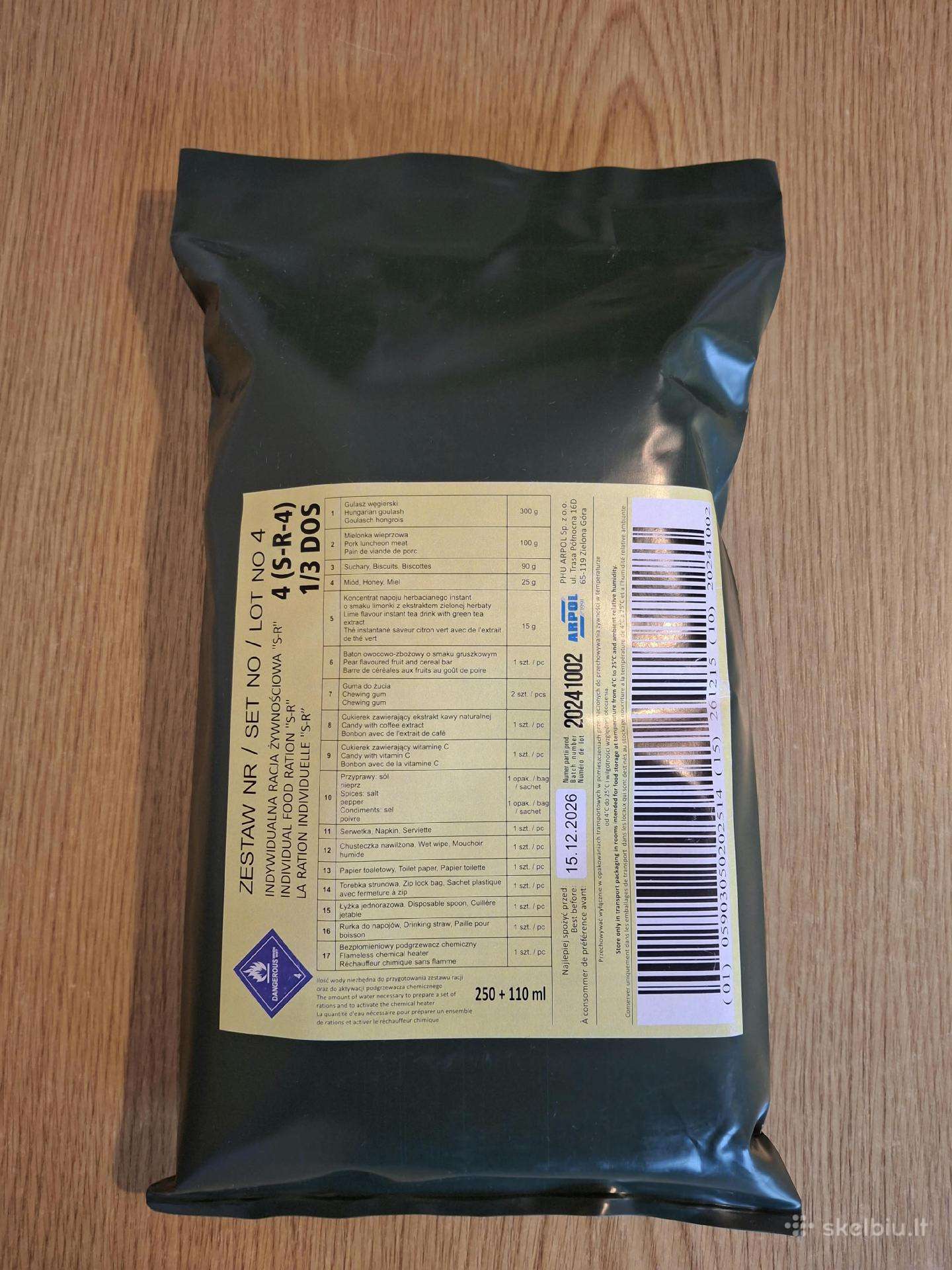 Lenkiskas sausas davinys Mre