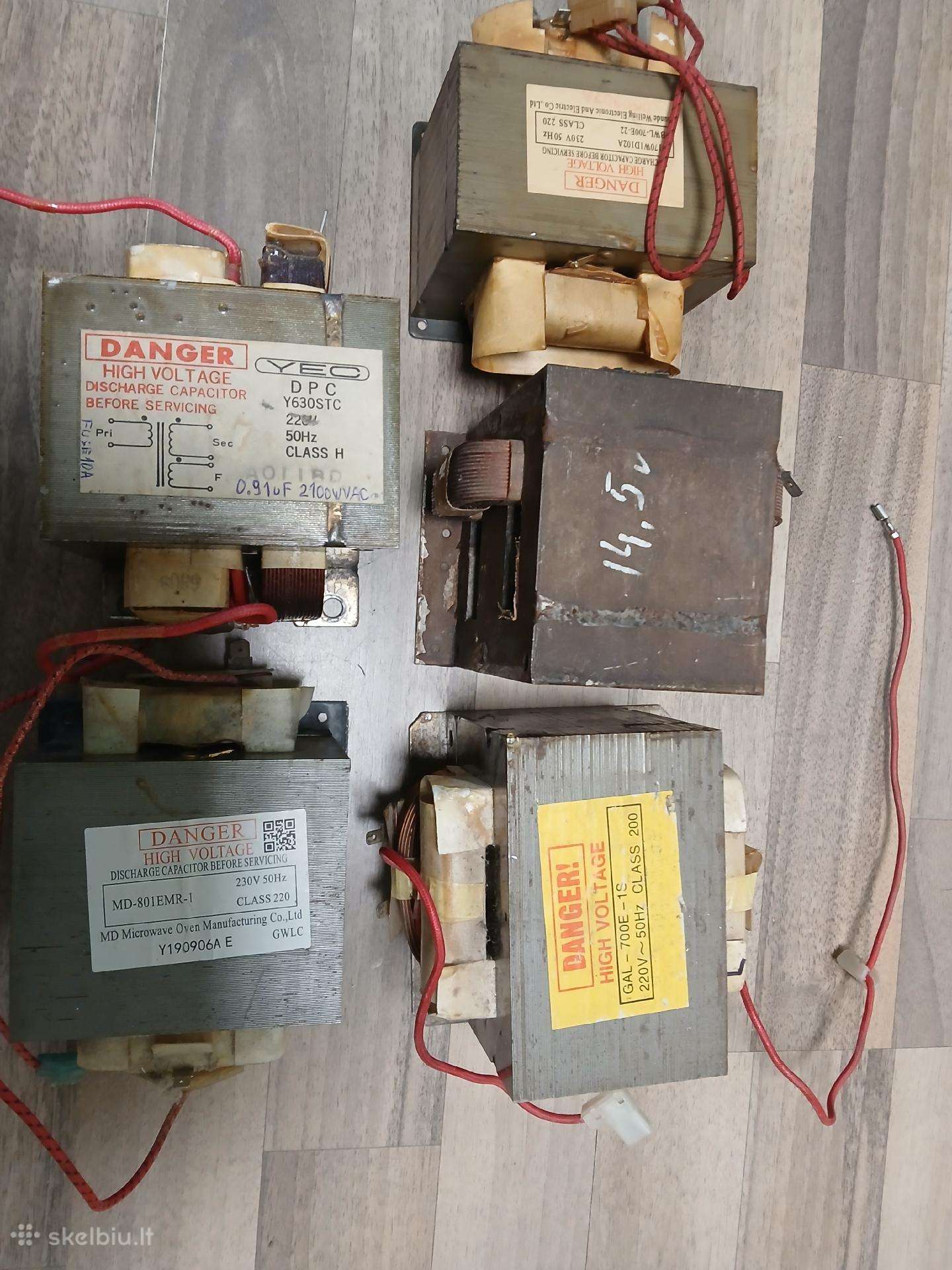 Transformatoriai iš mikrobanginių krosnelių