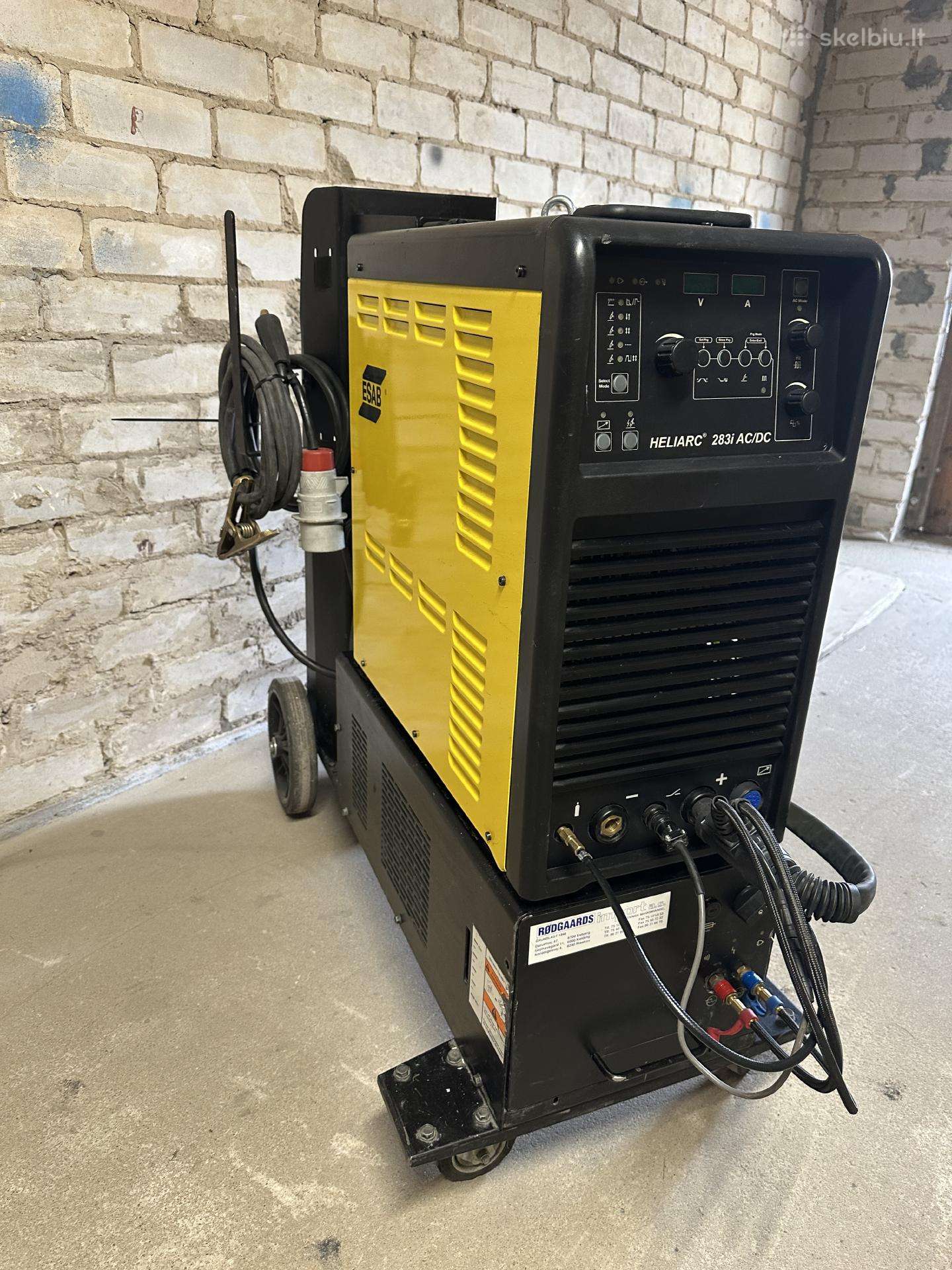 Suvirinimo aparatas esab heliarc 283i ac/dc