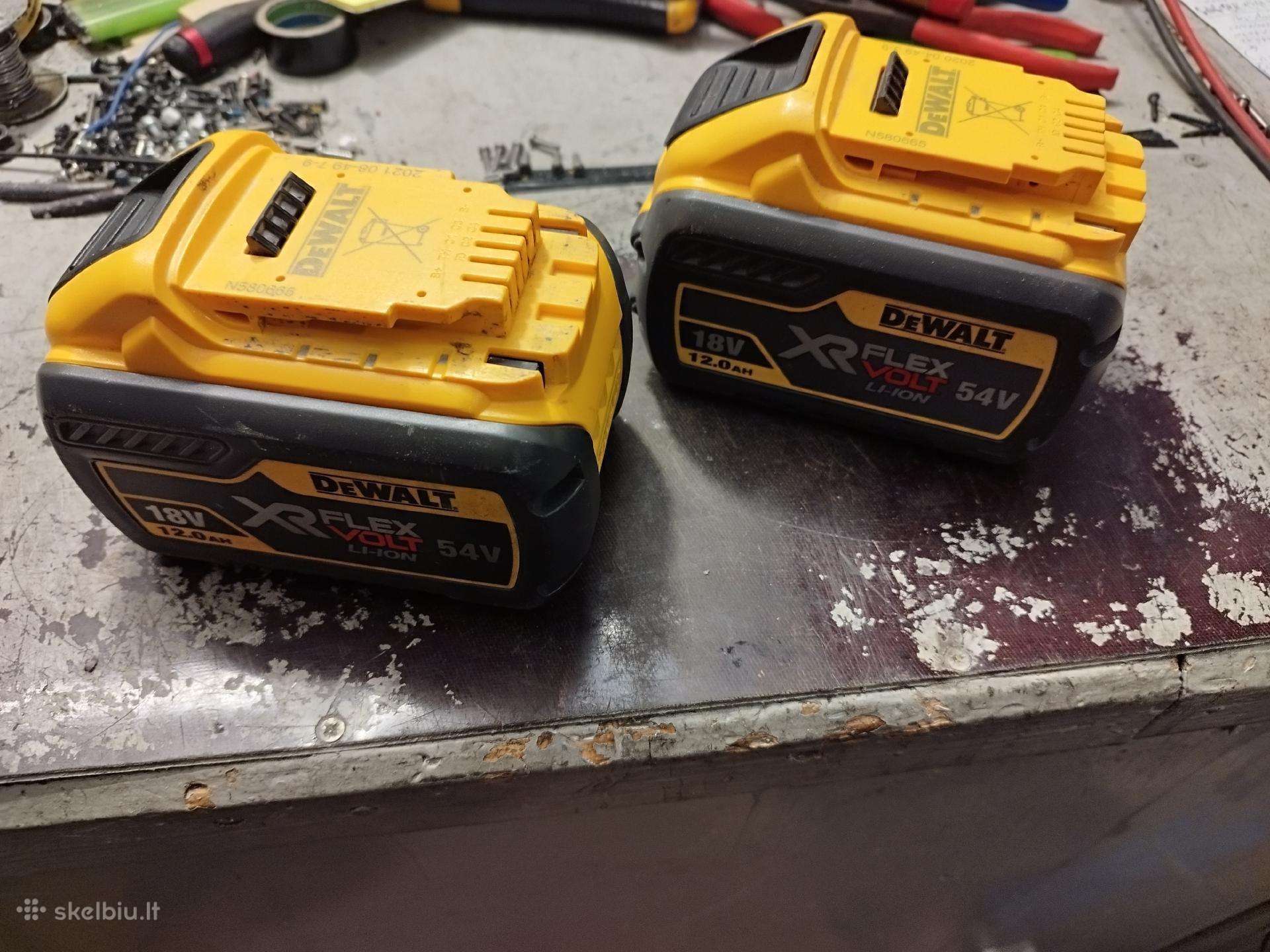 54v Dewalt baterijos 9ah/12ah