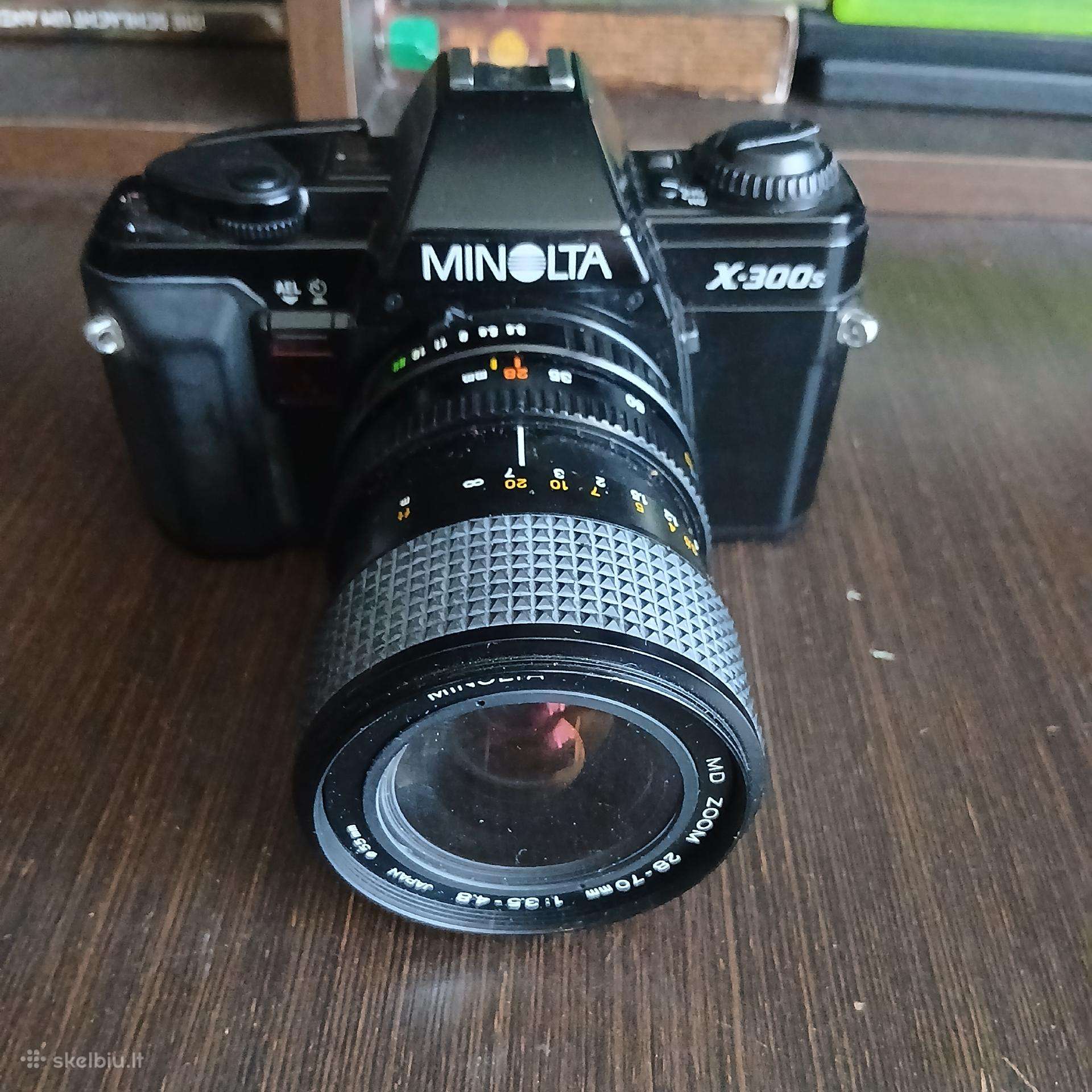 Fotoaparatas Minolta x-300s veikiantis