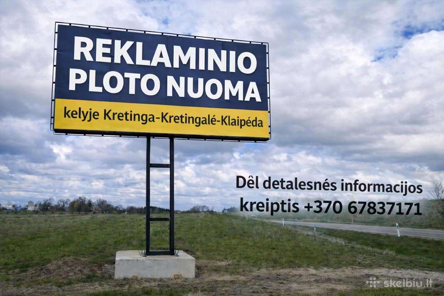 Dvipusio reklamos stendo nuoma Klaipedos r.