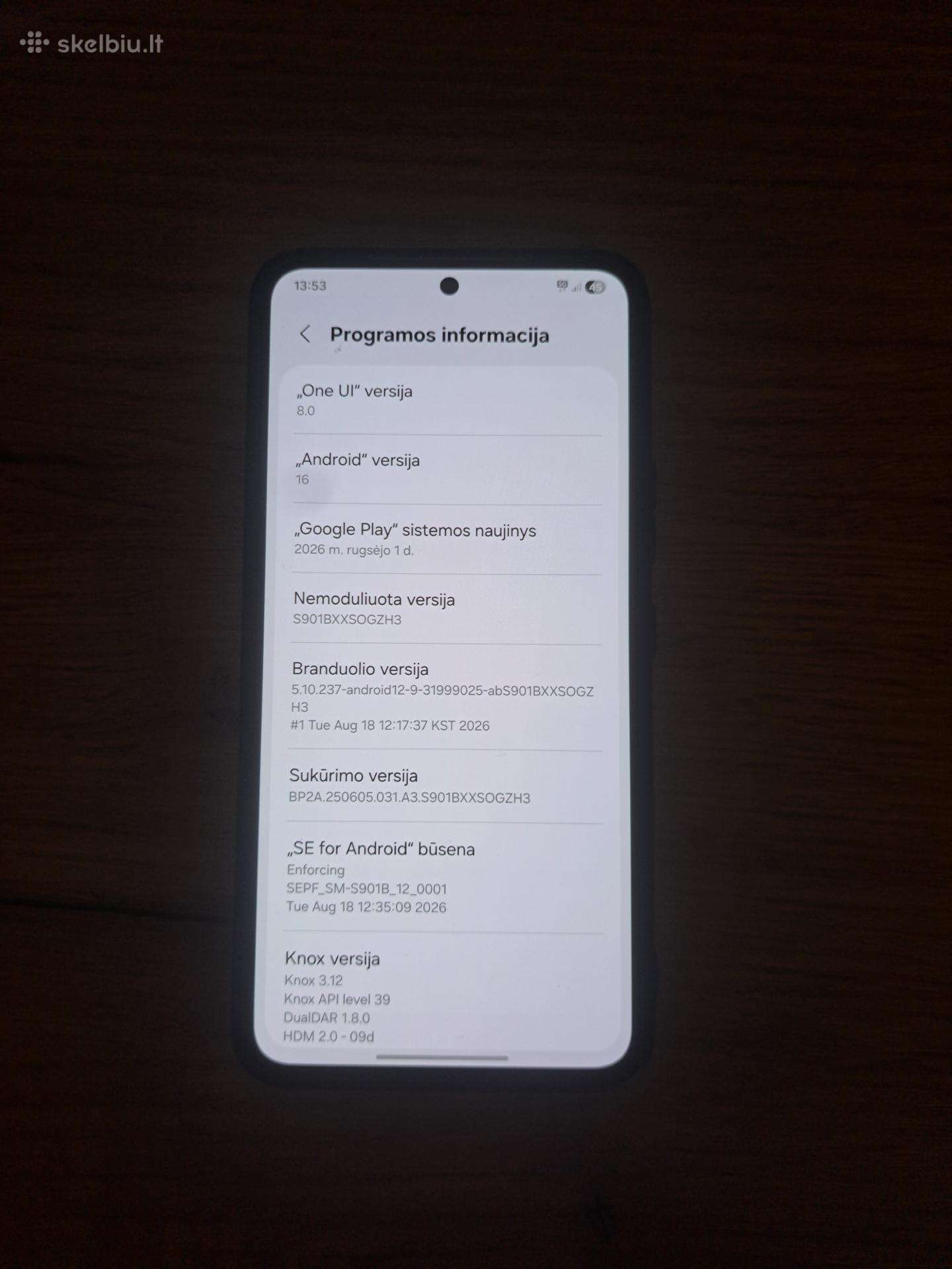 Skubiai Samsung galaxy S22 256gb