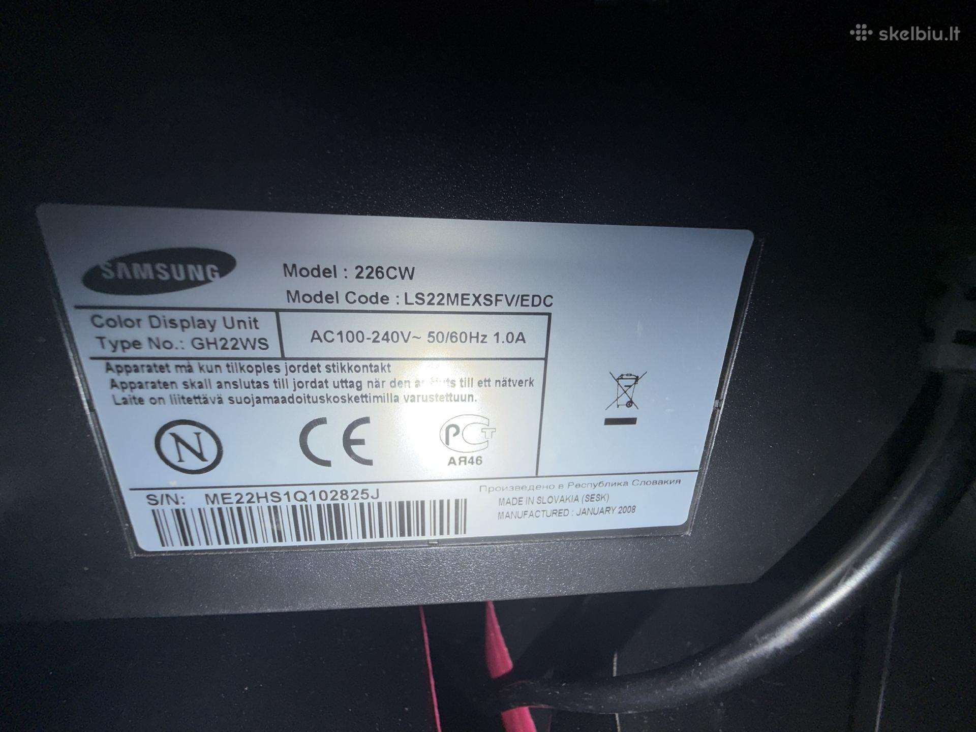 Monitorius Samsung 60hz