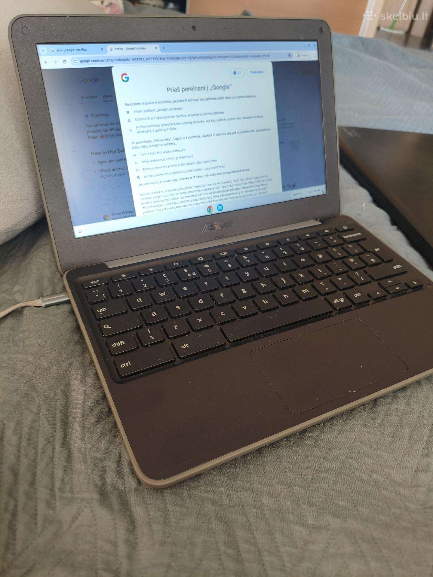 Parduodamas Asus chromebook c202x
