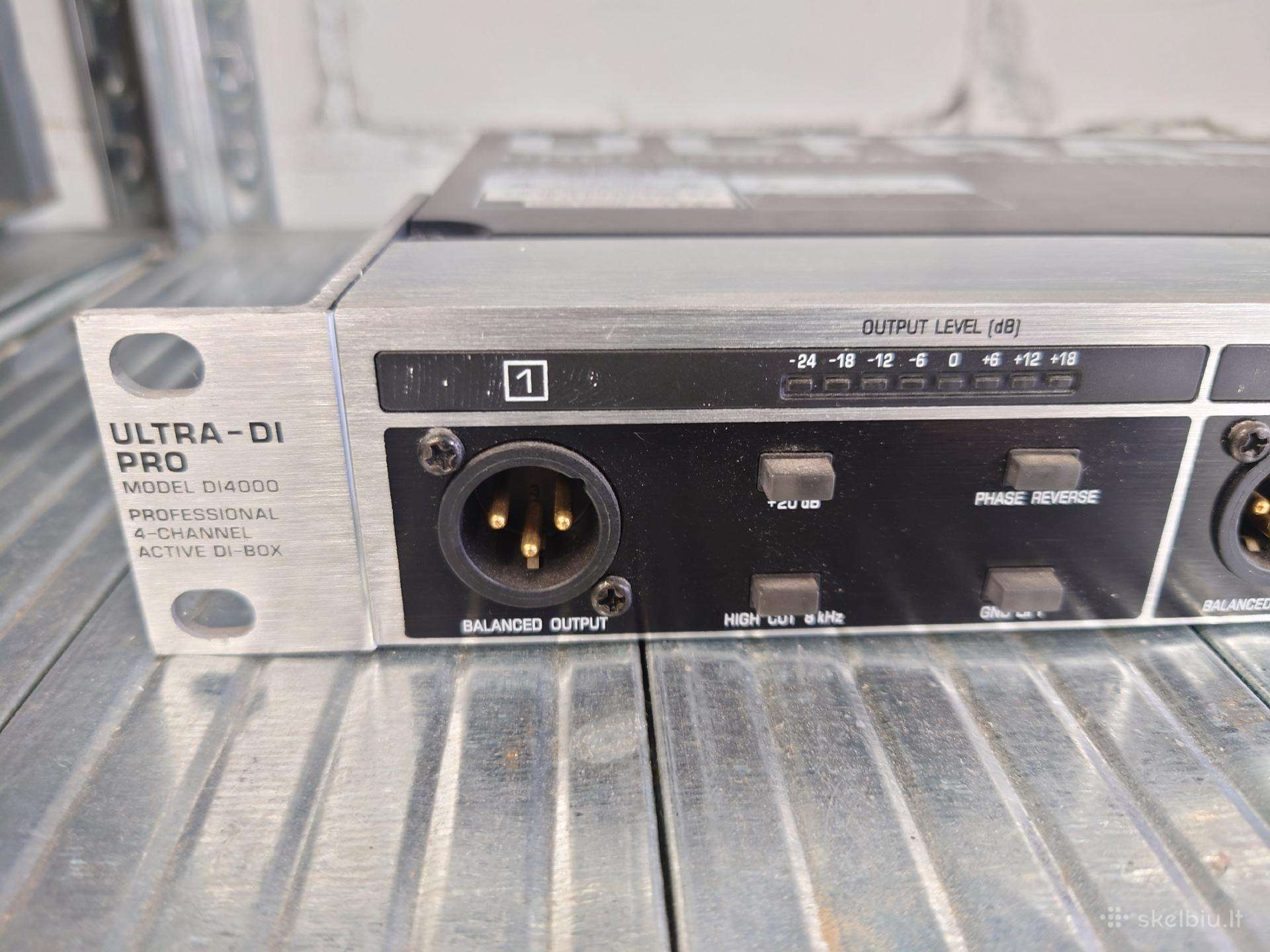 Behringer Ultra-di Pro 4 kanalų diboksas direktas