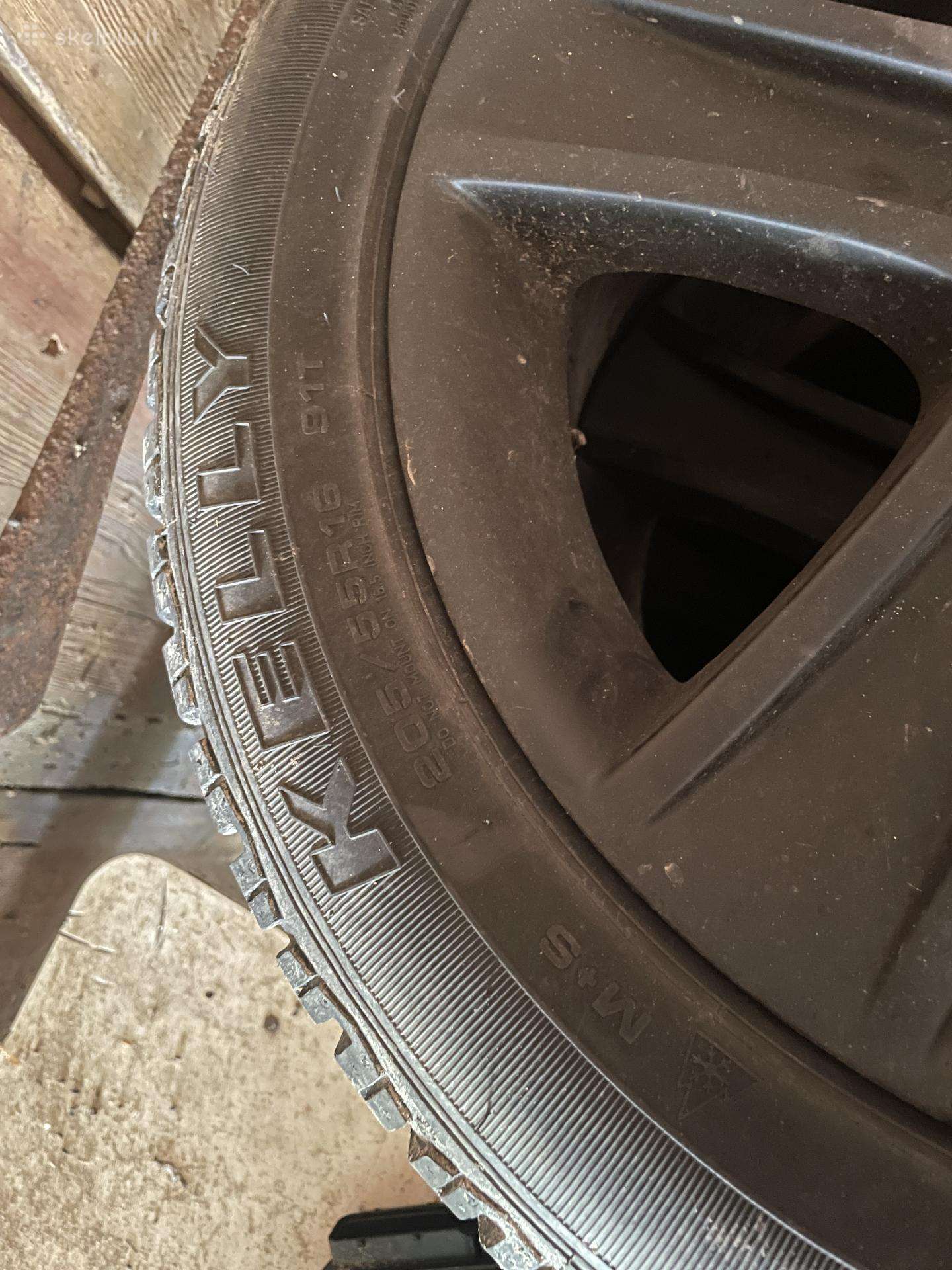 Padangos r16 205/55 su ratlankiais