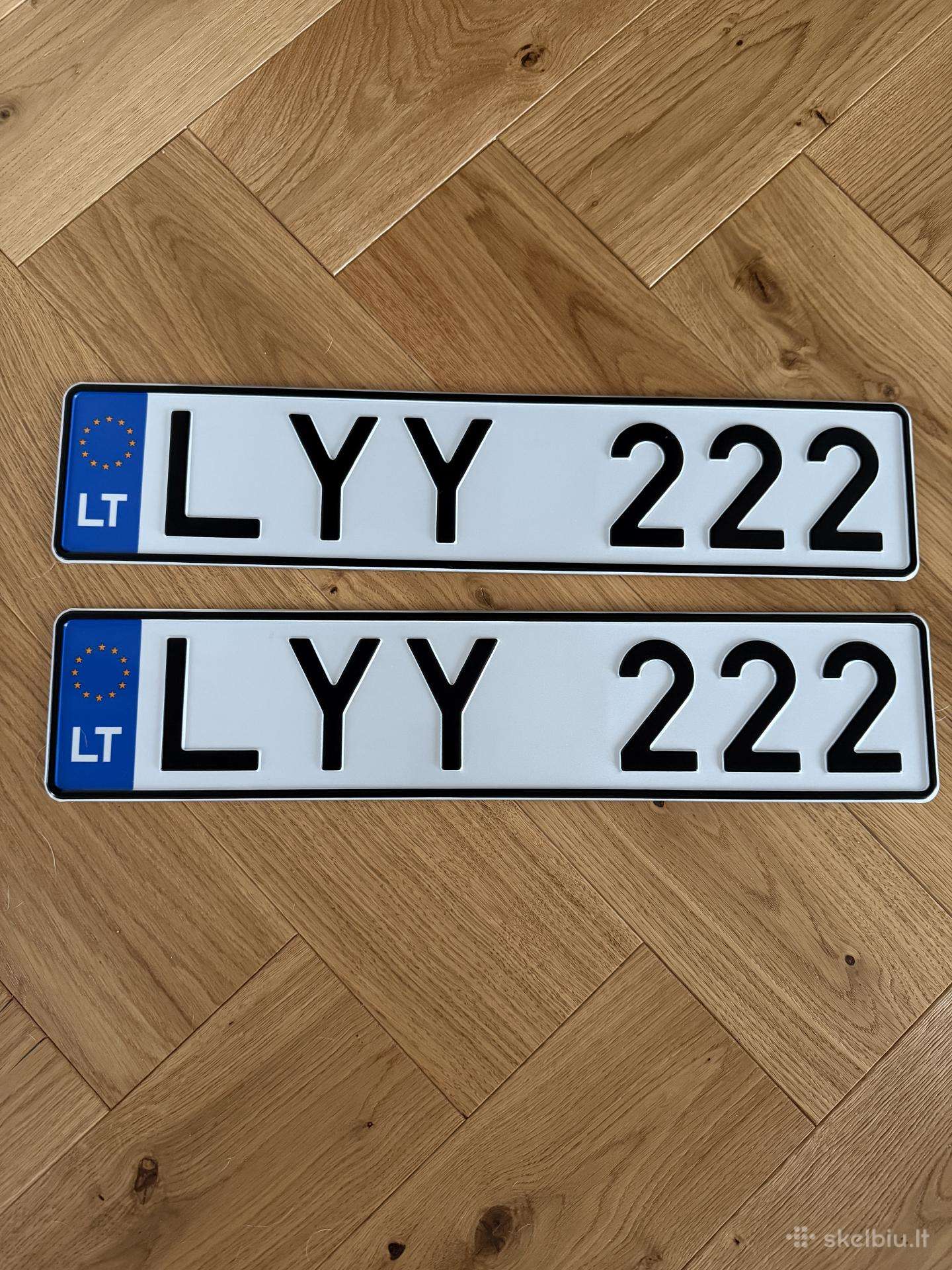 Valstybiniai numeriai Lyy222