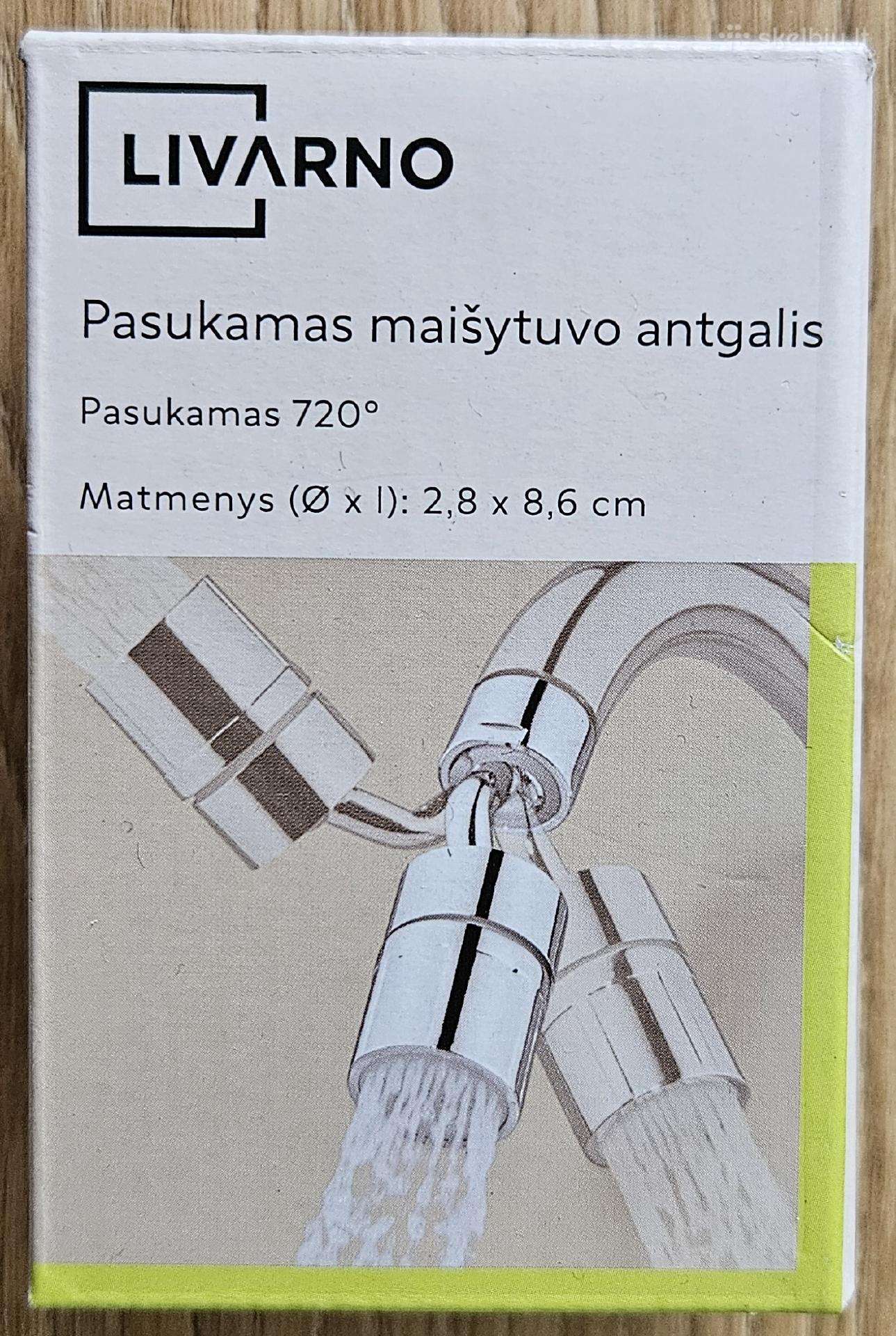 Maišytuvo antgalis pasukamas