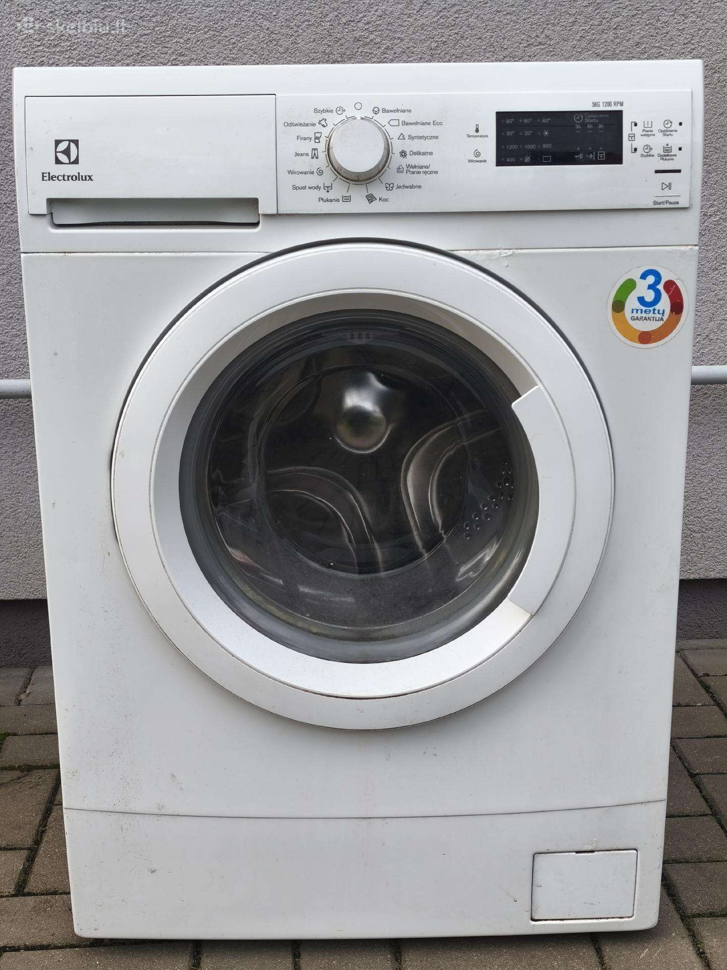 Parduodama veikianti Electrolux skalbimo mašina