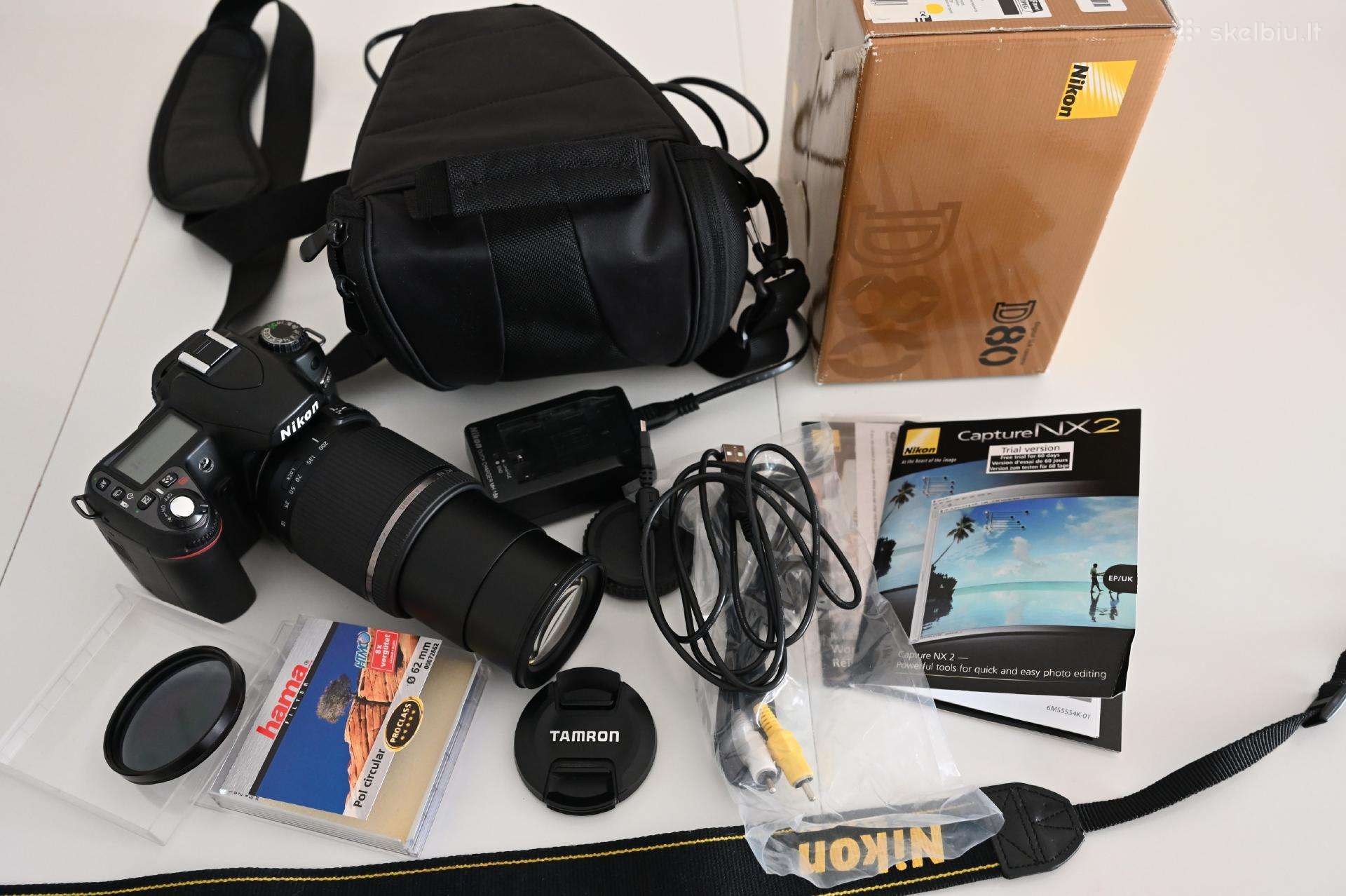 Nikon D80 su Tamron 18-200mm Vc objektyvu
