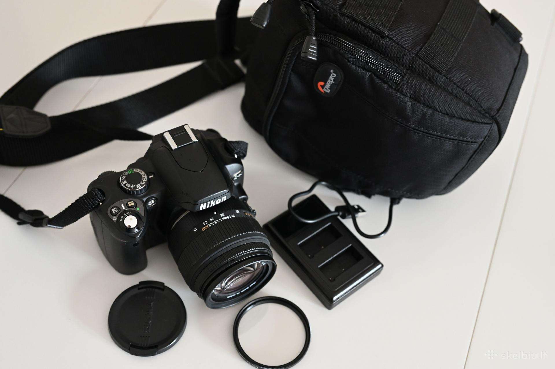 Nikon D40 Body su Sigma 18-50mm Hsm objektyvu