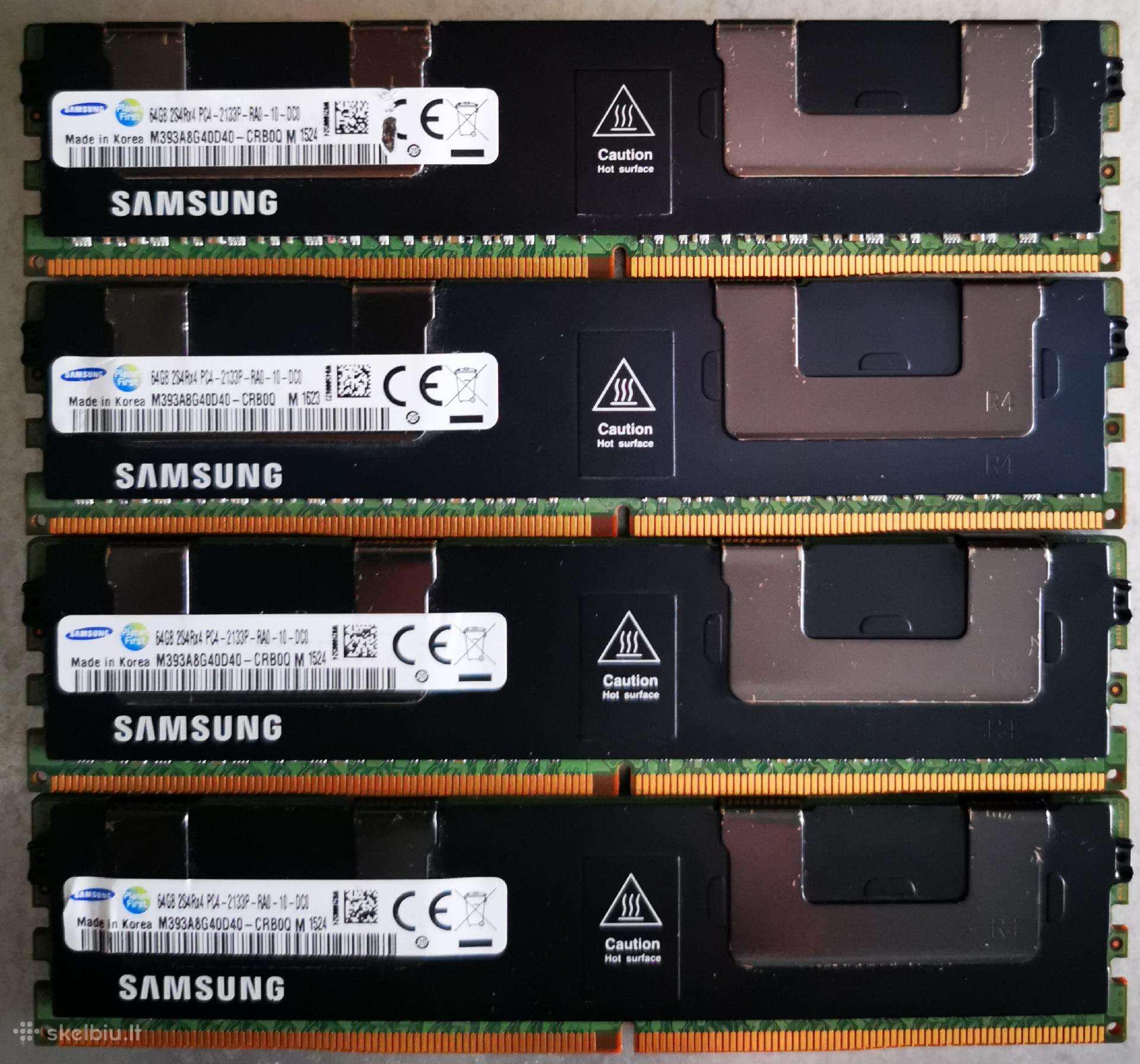 Samsung 64 GB Ddr4 Rdimm serveriniai Ecc moduliai