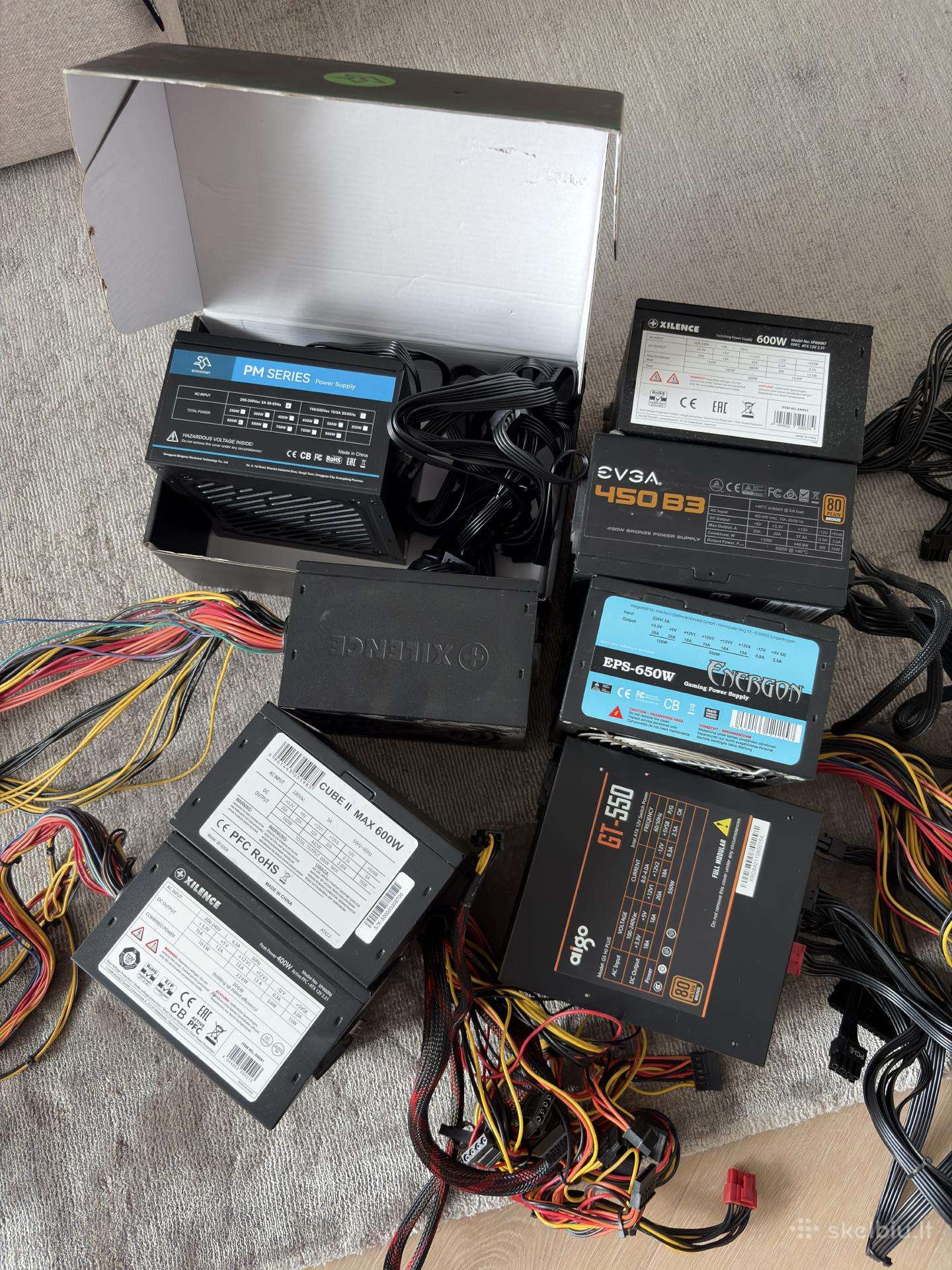 Psu maitblokiai 400-600w (kaina už visus)
