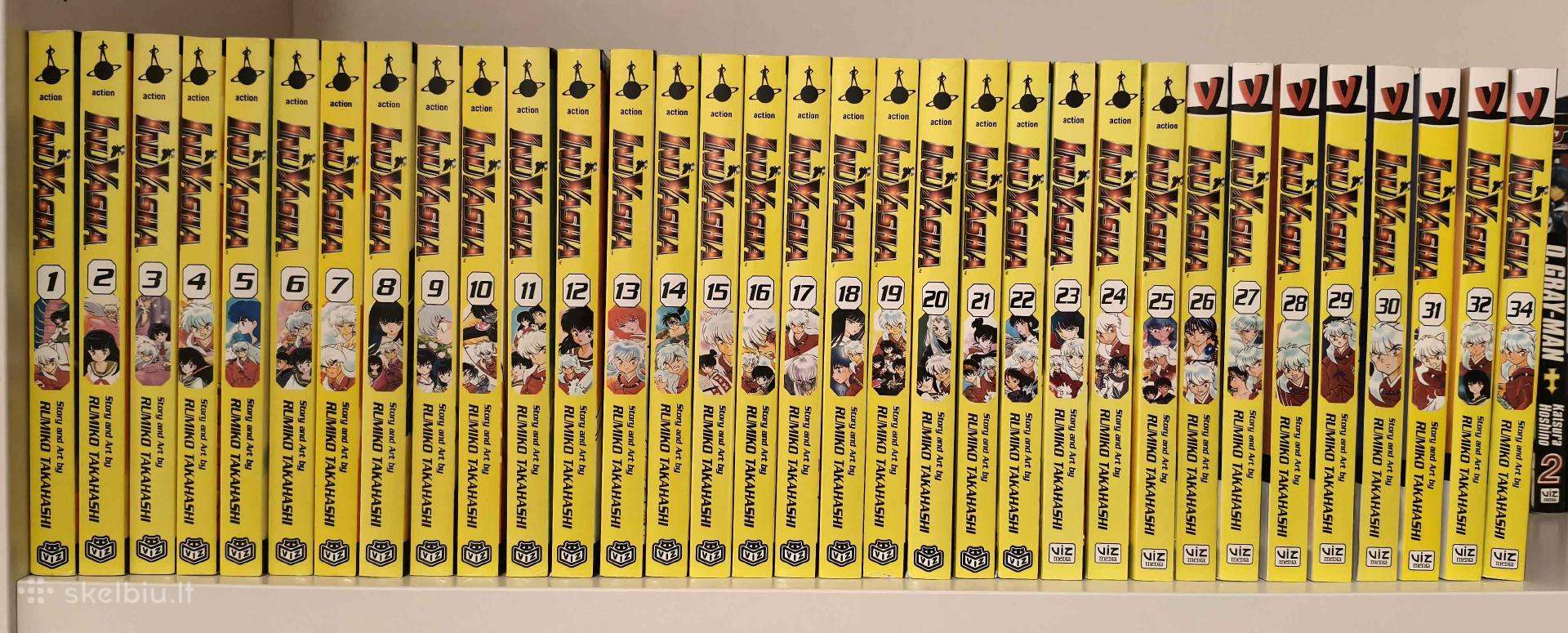 Inuyasha Manga 1-32 ir 34 (English Manga)