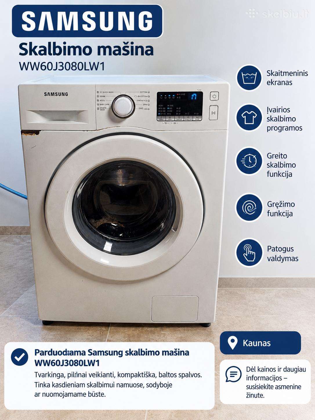 Samsung siaura skalbimo