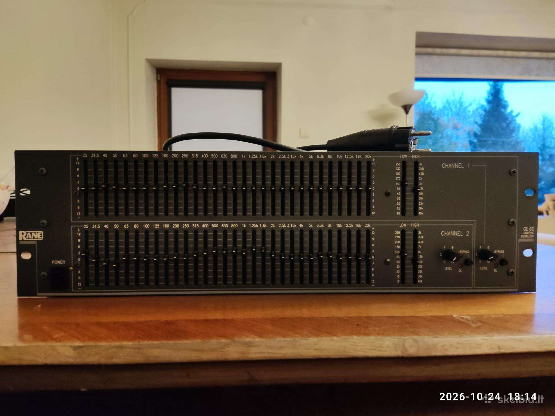 Rane Ge 60. Profesionalus ekvalaizeris (Usa).