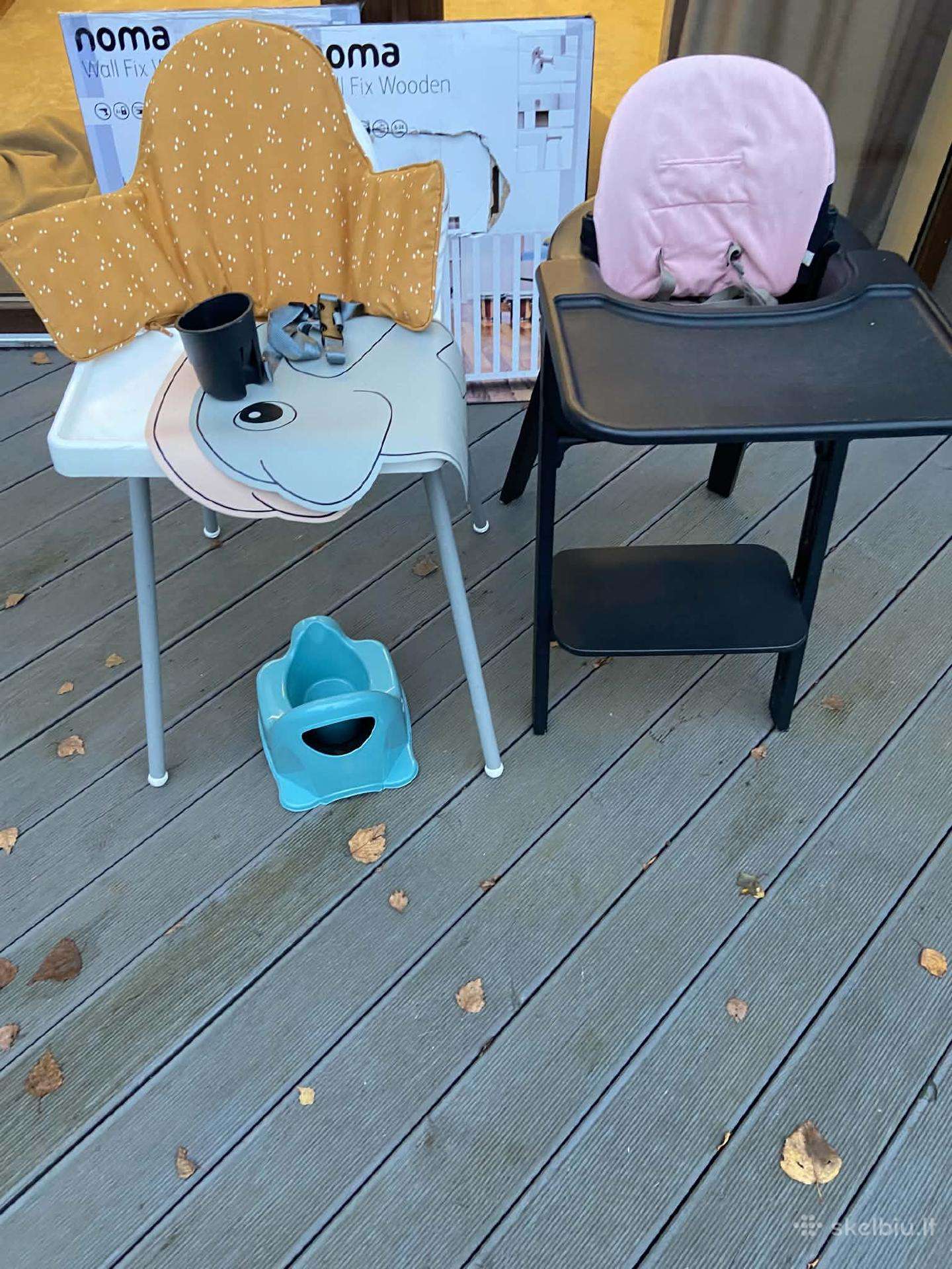 Dovanojama vaikiška kėdutė Ikea, žaislai, indai