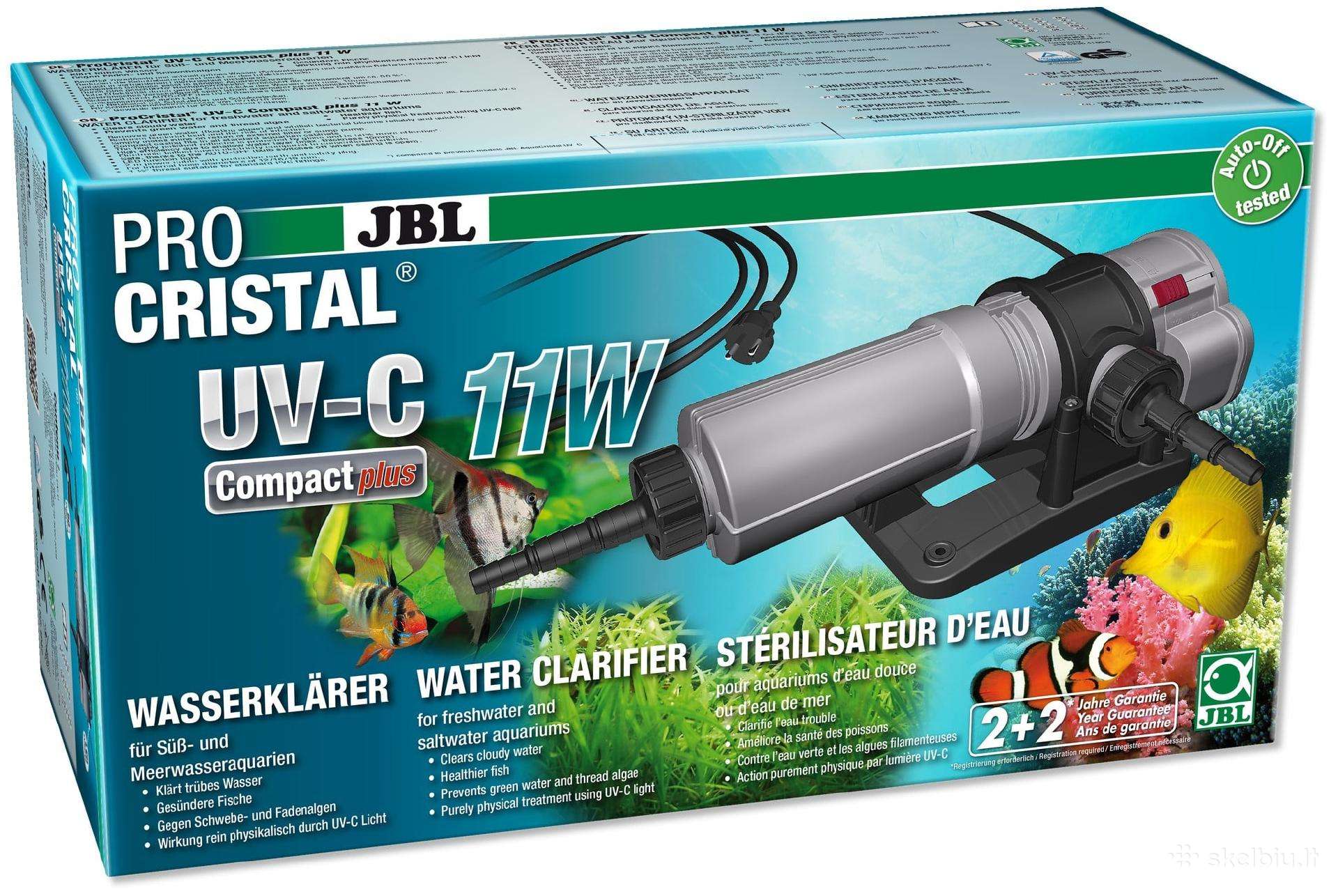 Parduodu vokišką Jbl Procristal Uv-c 11 W