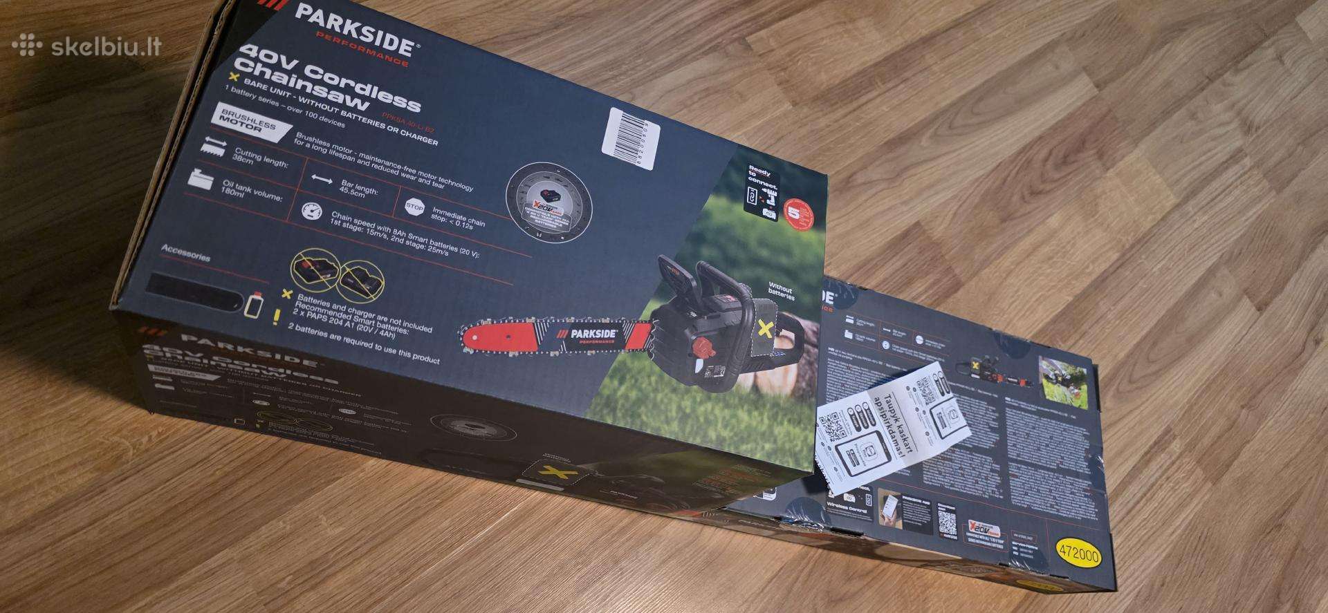 Parkside akumuliatorinis 40v pjūklas
