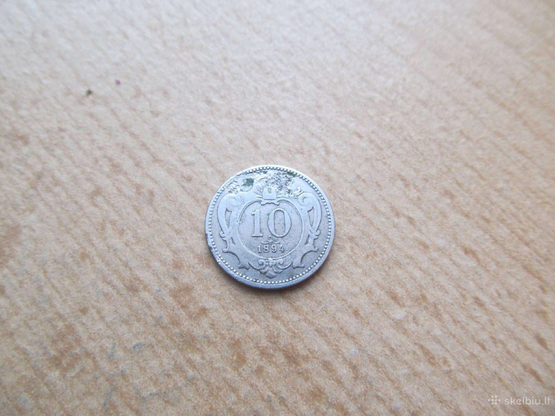 10 heller , Austro - Vengrija , 1894
