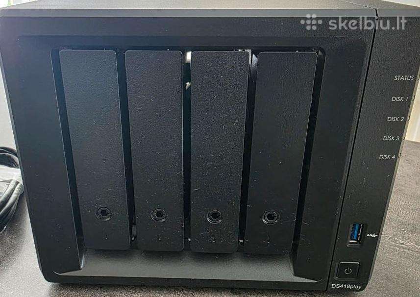 Synology Ds418play 4 diskų, 16gb RAM, Dsm7.4