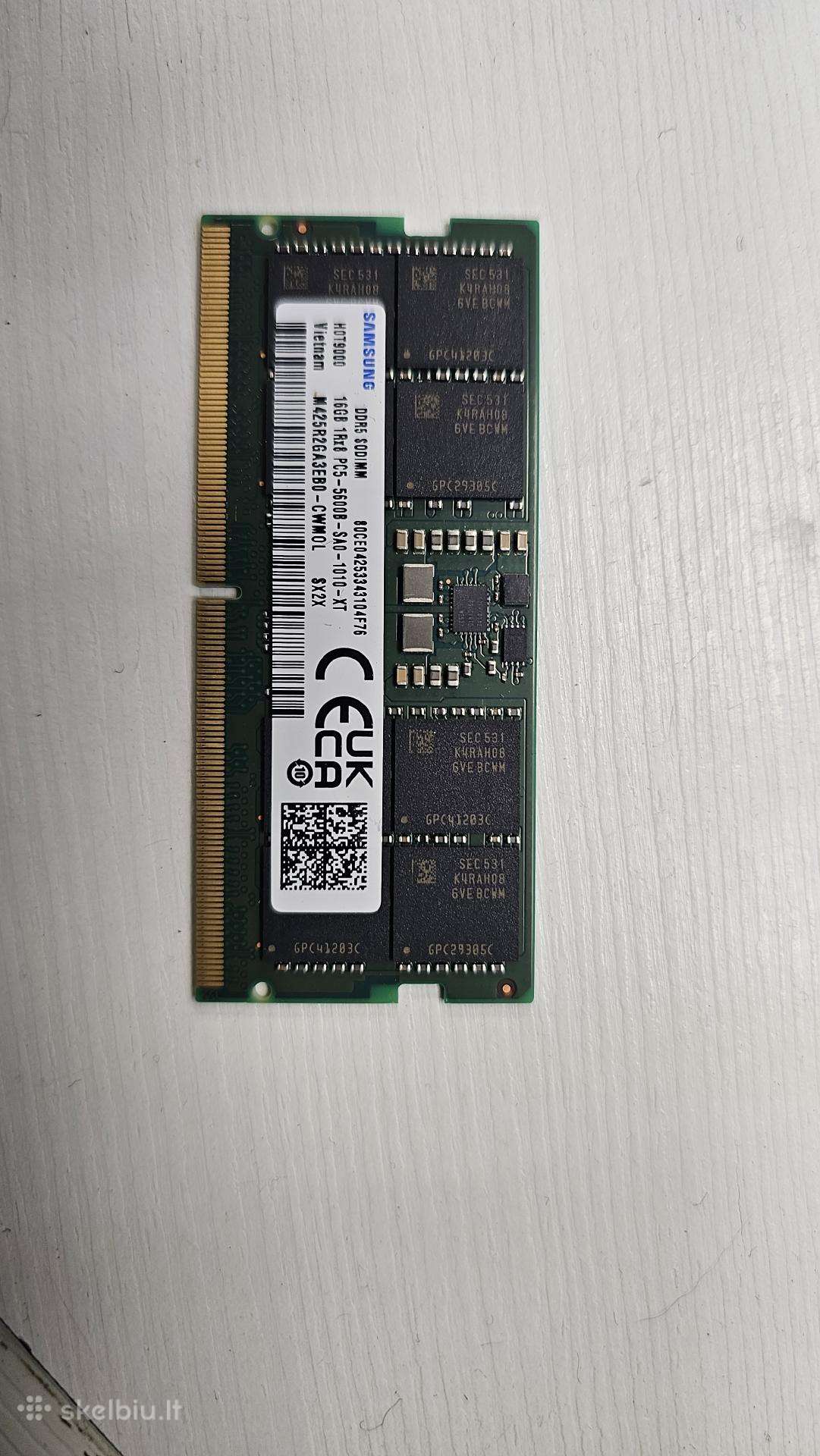 Samsung 16 GB Ddr5 RAM 5600 MHz laptopui