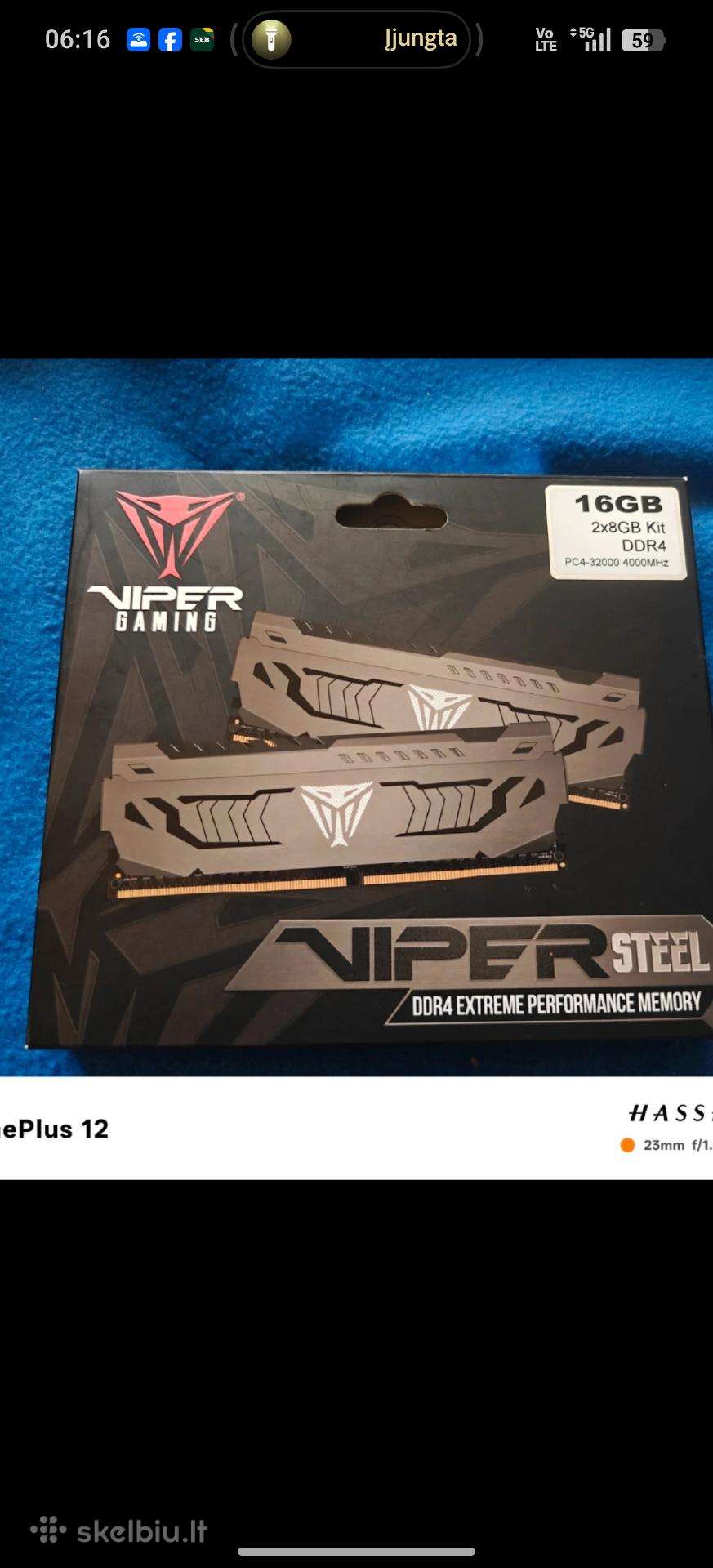 Patriot Viper Steel Ddr4 16gb (2x8gb) 4000/19