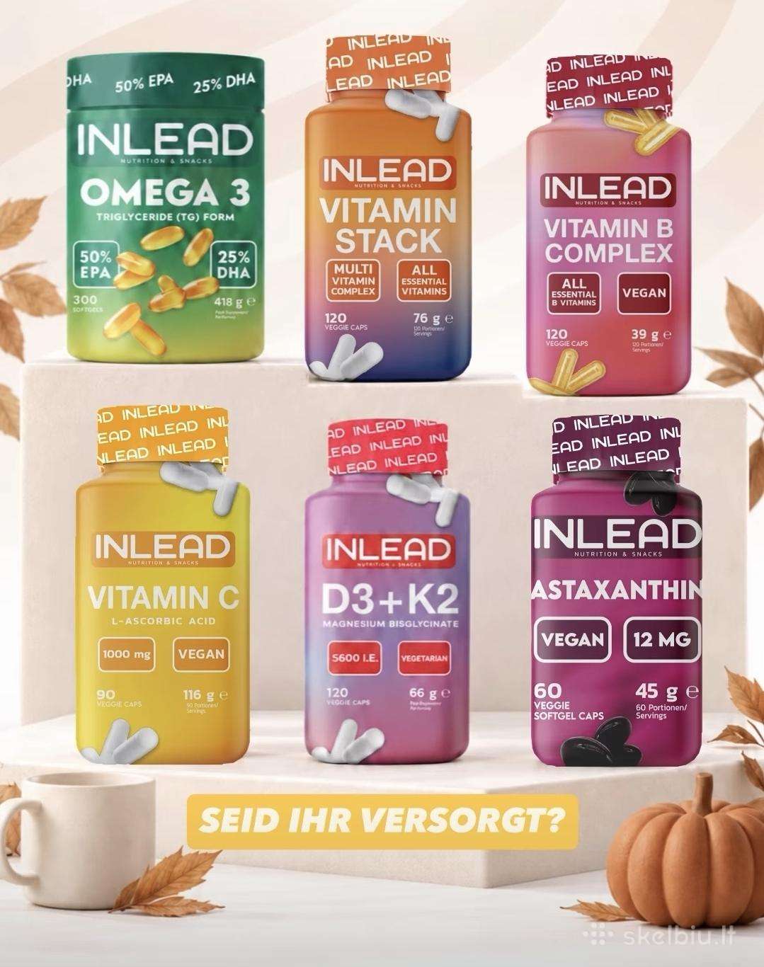 Pigūs papildai Mega asortimentas