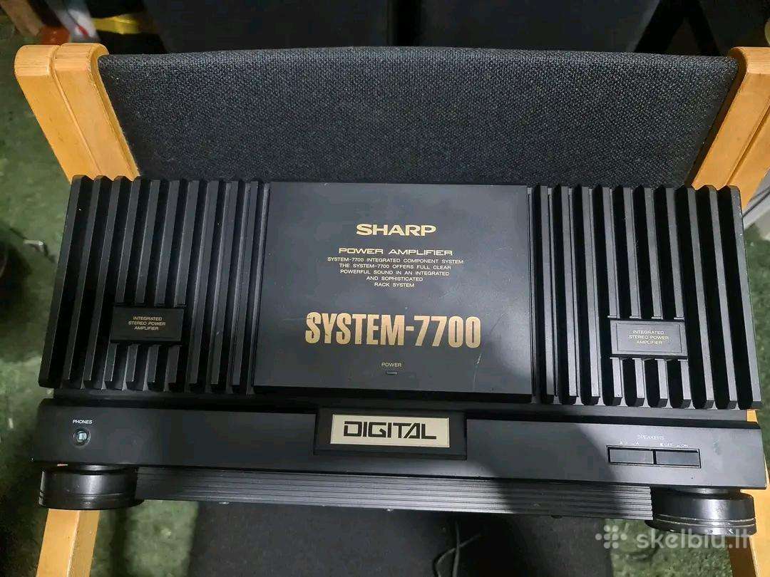 Sharp system 7700 veikiantis tik 50e