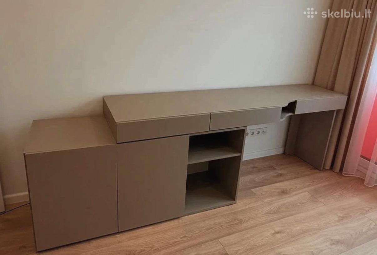 Parduodamas rašomasis stalas su spintelėmis