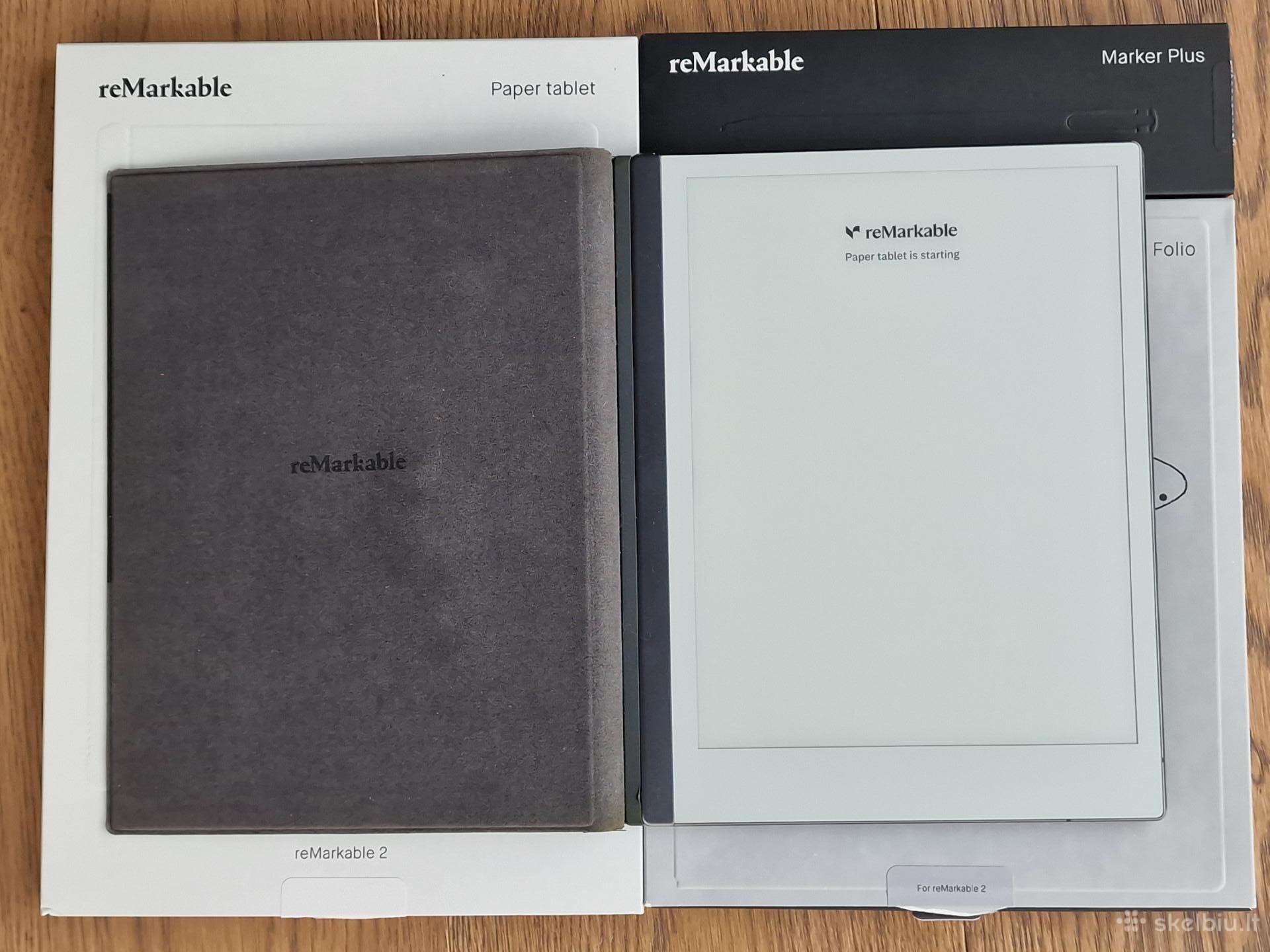 Remarkable 2 su originaliu dėklu ir laidu