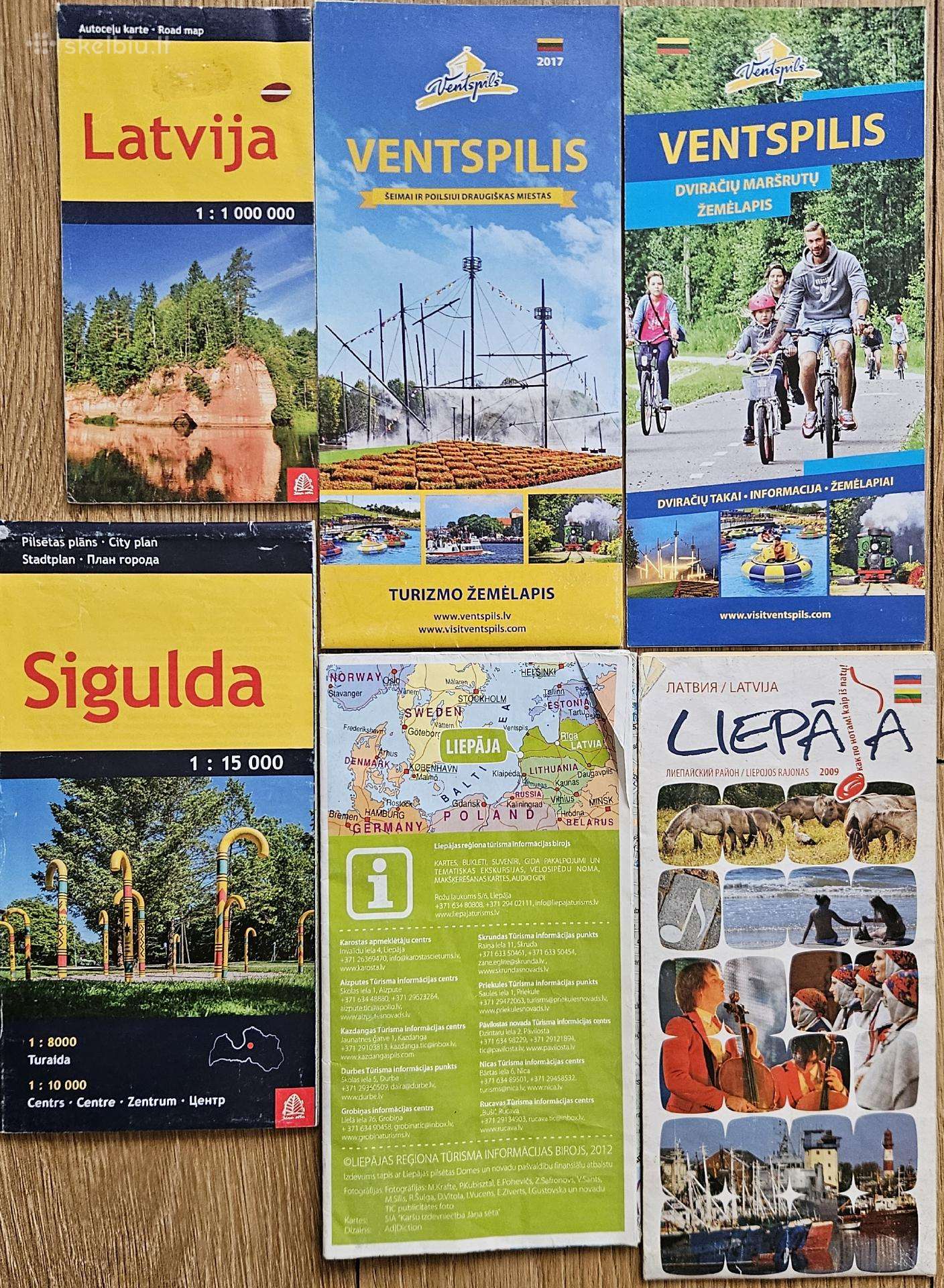 Žemėlapiai Latvijos